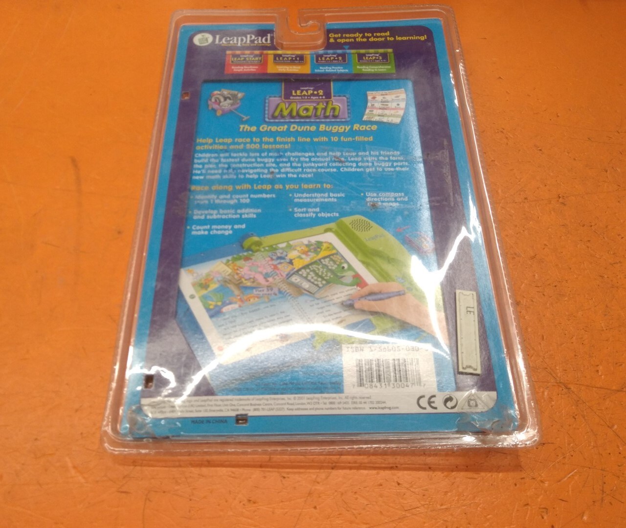 ⭐️⭐️⭐️⭐️⭐LeapPad Leap 2 Math Great Dune Buggy Race Interactive Book & Cartridge