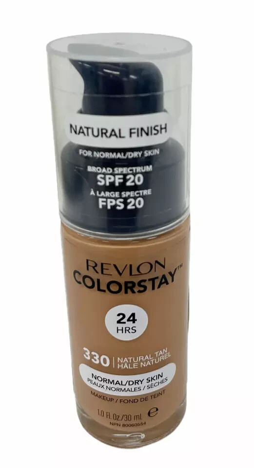 NEW Revlon ColorStay Liquid Foundation Makeup Normal/Dry Skin 330 Natural Tan