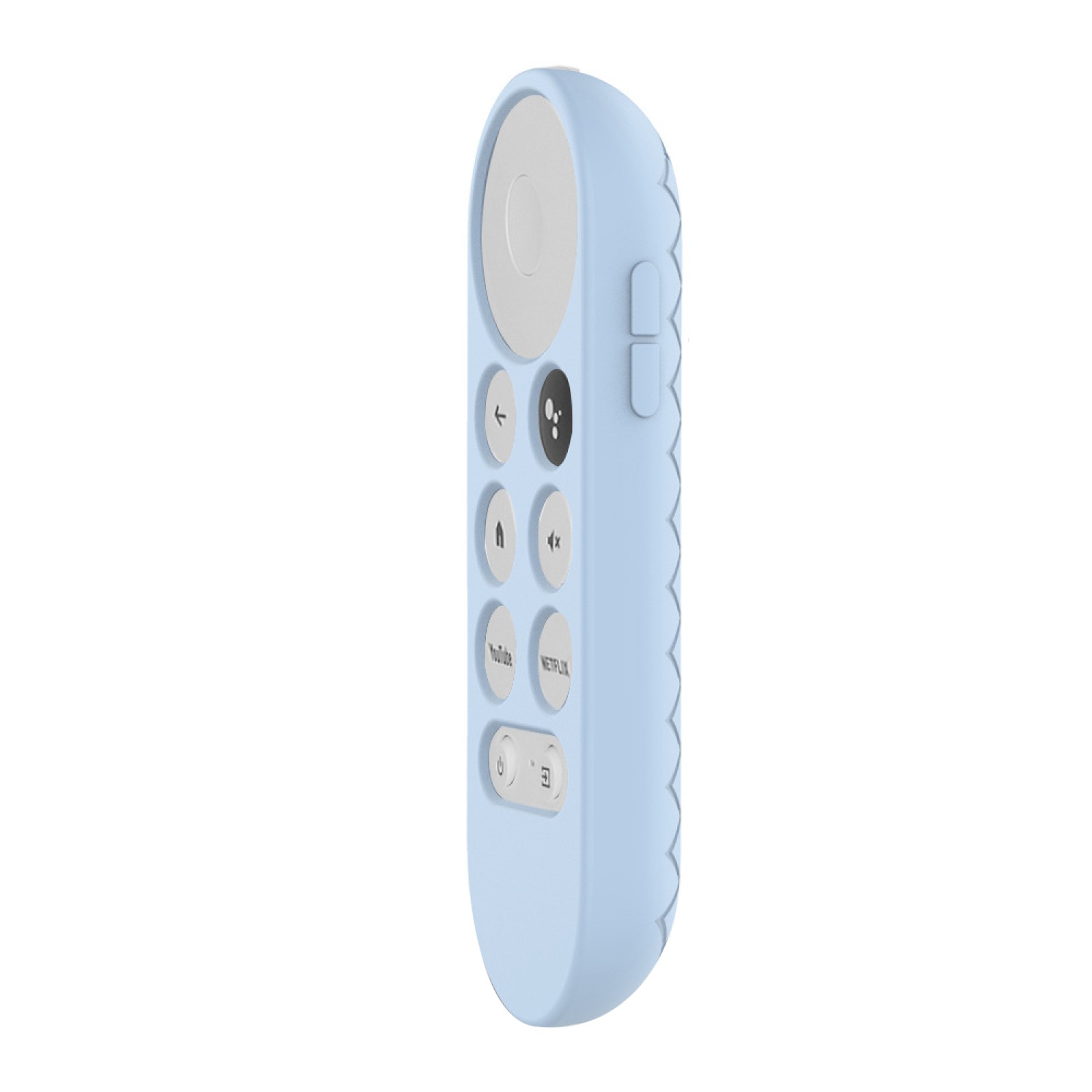 Blue Silicone Case Cover Shell For Google Chromecast TV 2020 Voice Remote L