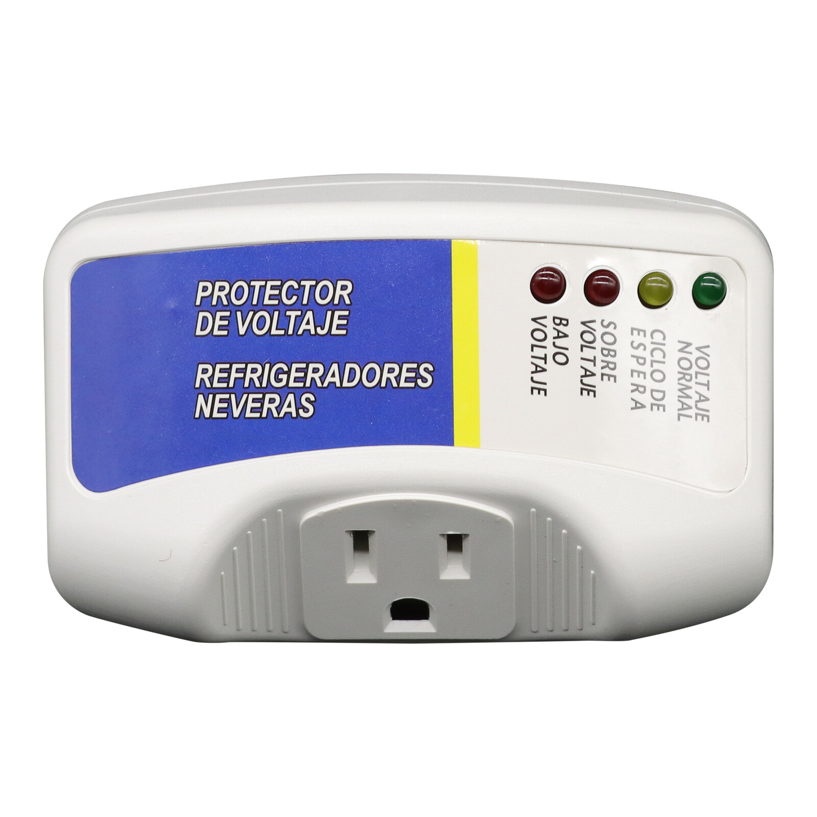 Protector de Voltaje Sobretensiones para Electrodomésticos y Tomacorrientes 120V