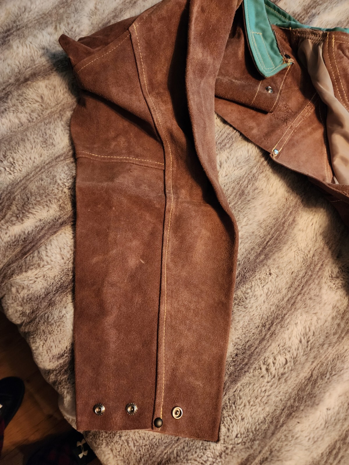 Rawhyde Frontier Split Cowhide Welding Cape Sleeve Jacket XXL