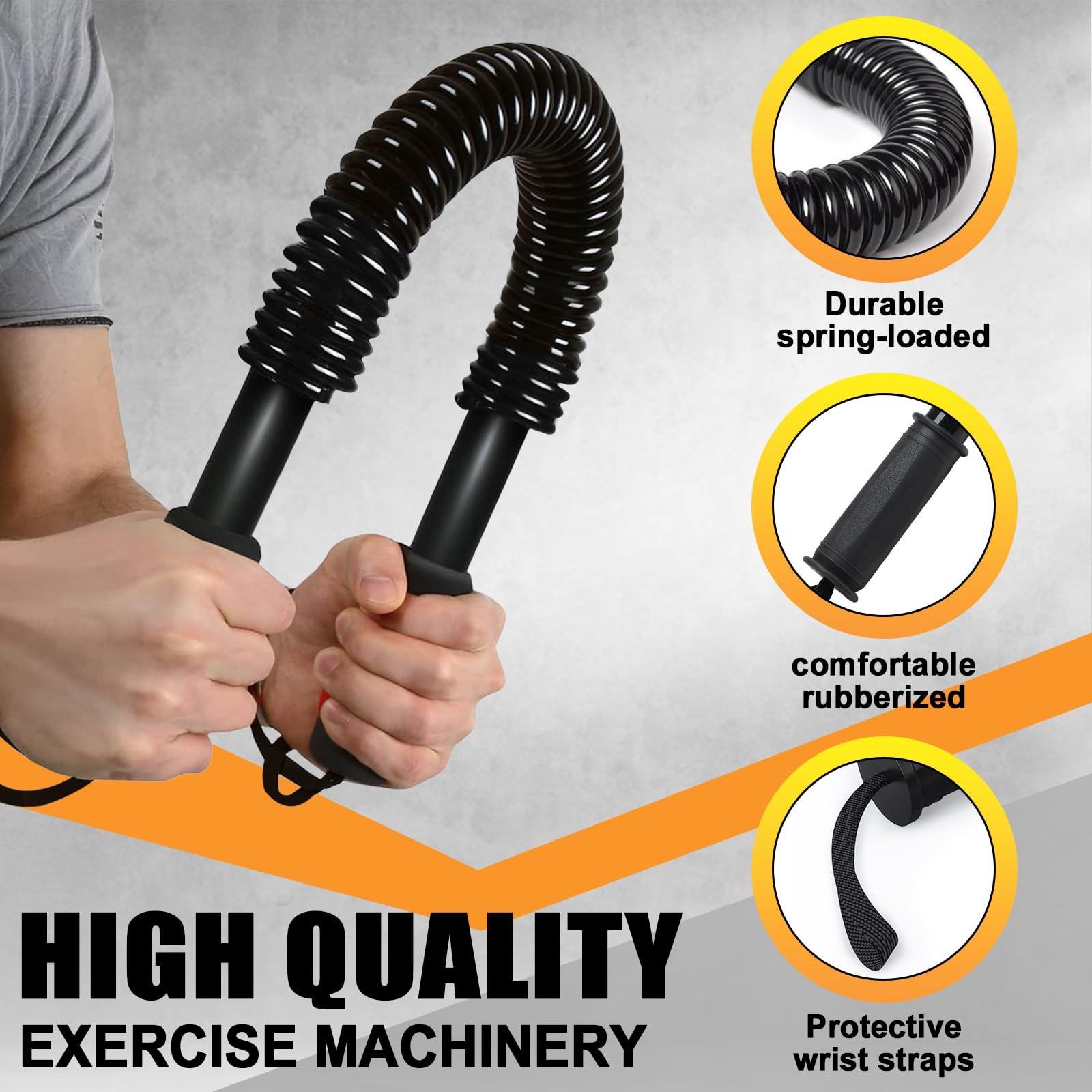 Power Twister Bar - Upper Body Exercise for Chest arm Workout Equipment, Stre...