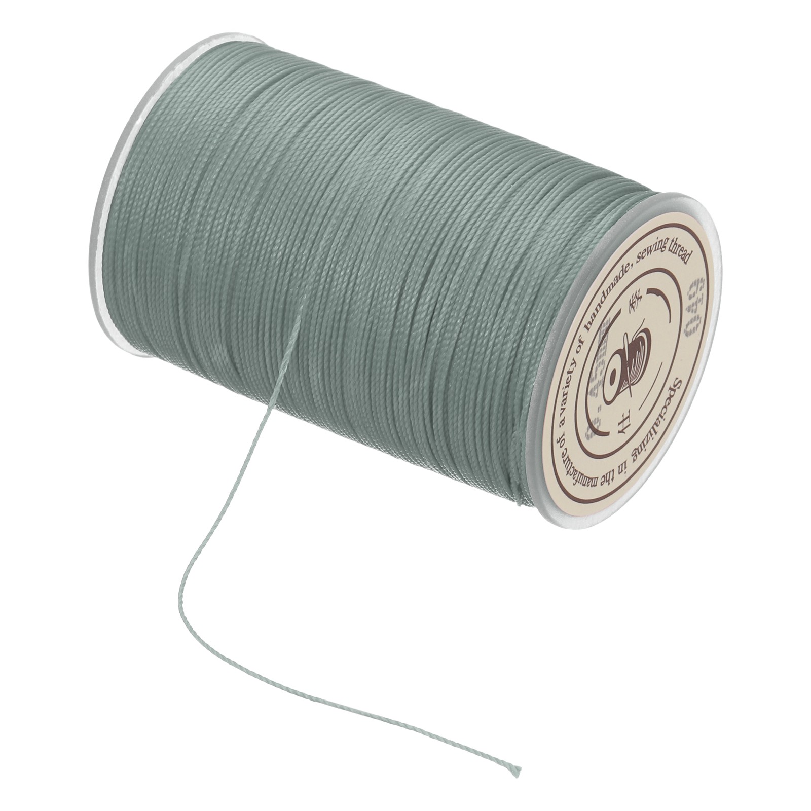 Waxed Cord 0.45mm Waxed Thread 87 Yard Wax String Leather Cord (Silver Gray)
