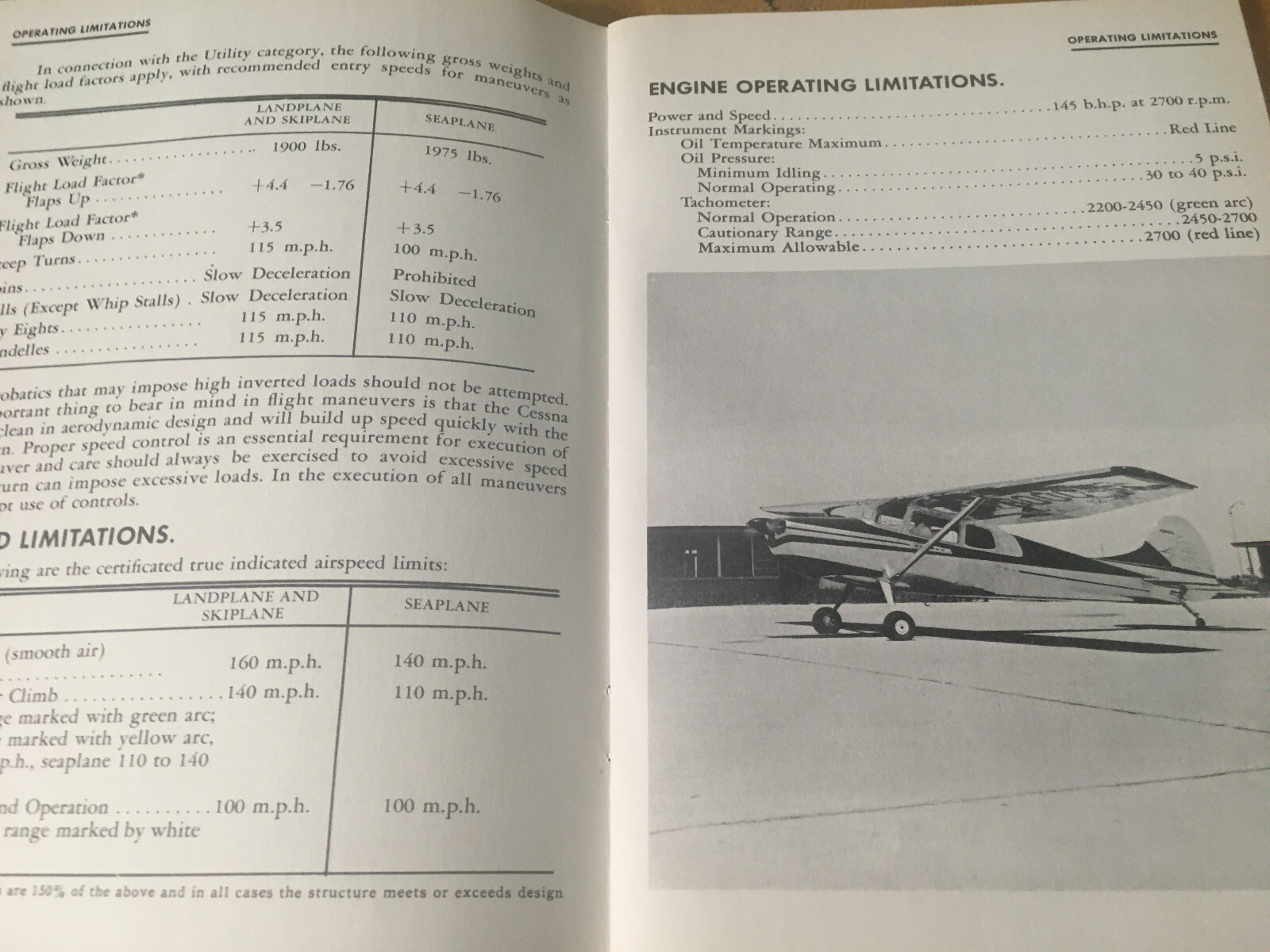 1955 Cessna 170 Owner's Manual