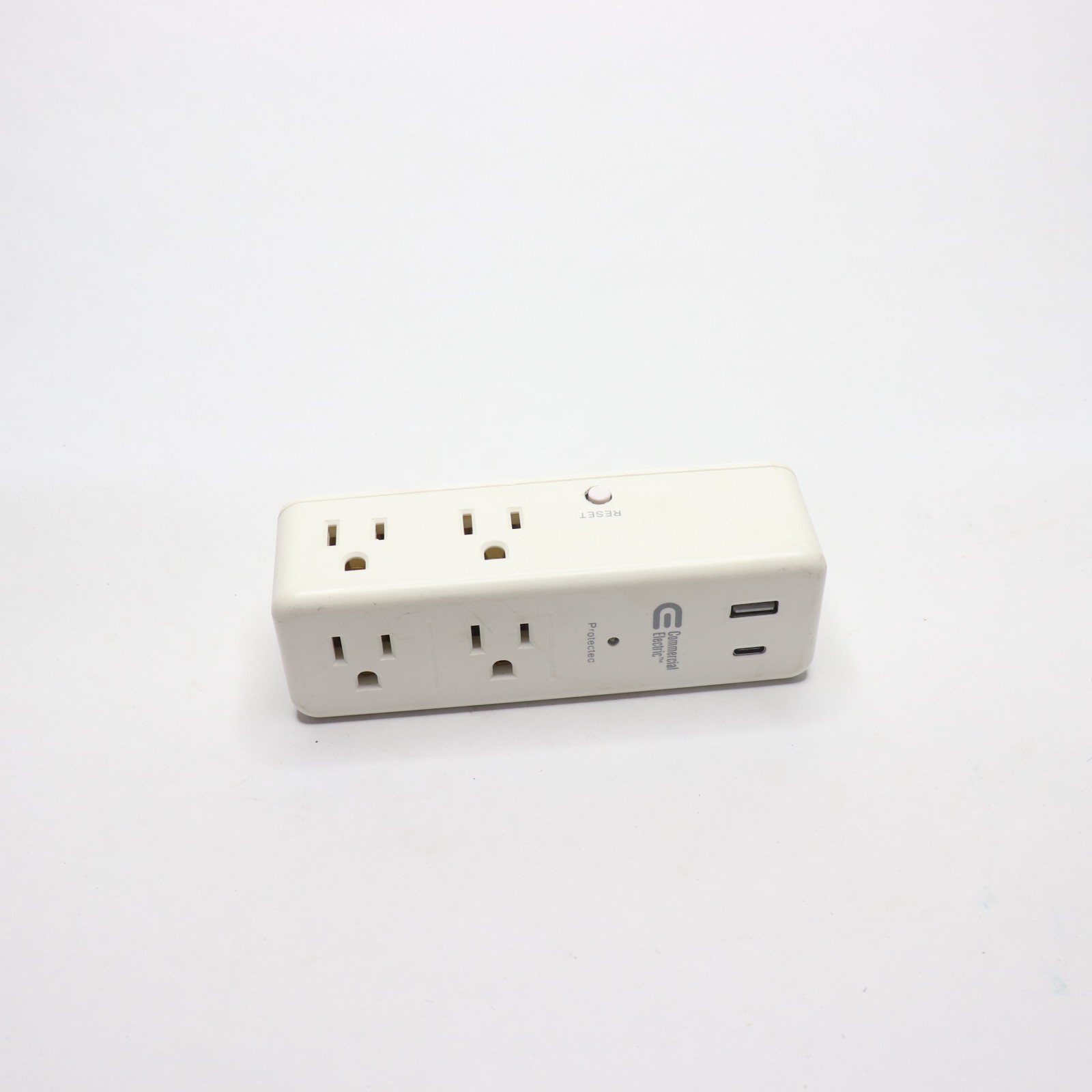 Commercial Electric Swivel Wall Mount Surge Protector White 6-Outlet YLCT-62R