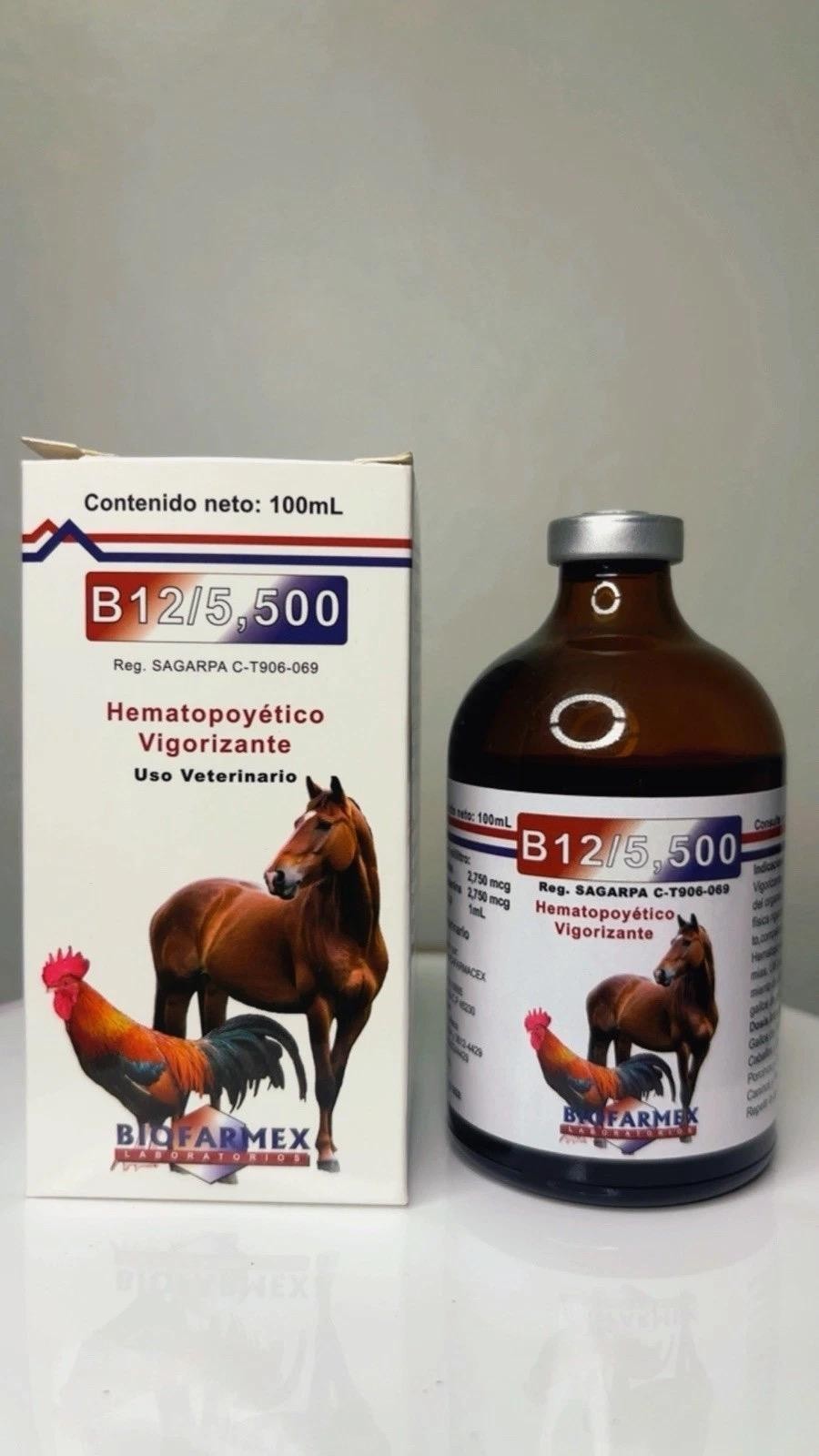 Biofarmex B12/5,500 Hematopoietic Veterinary Supplement 100mL