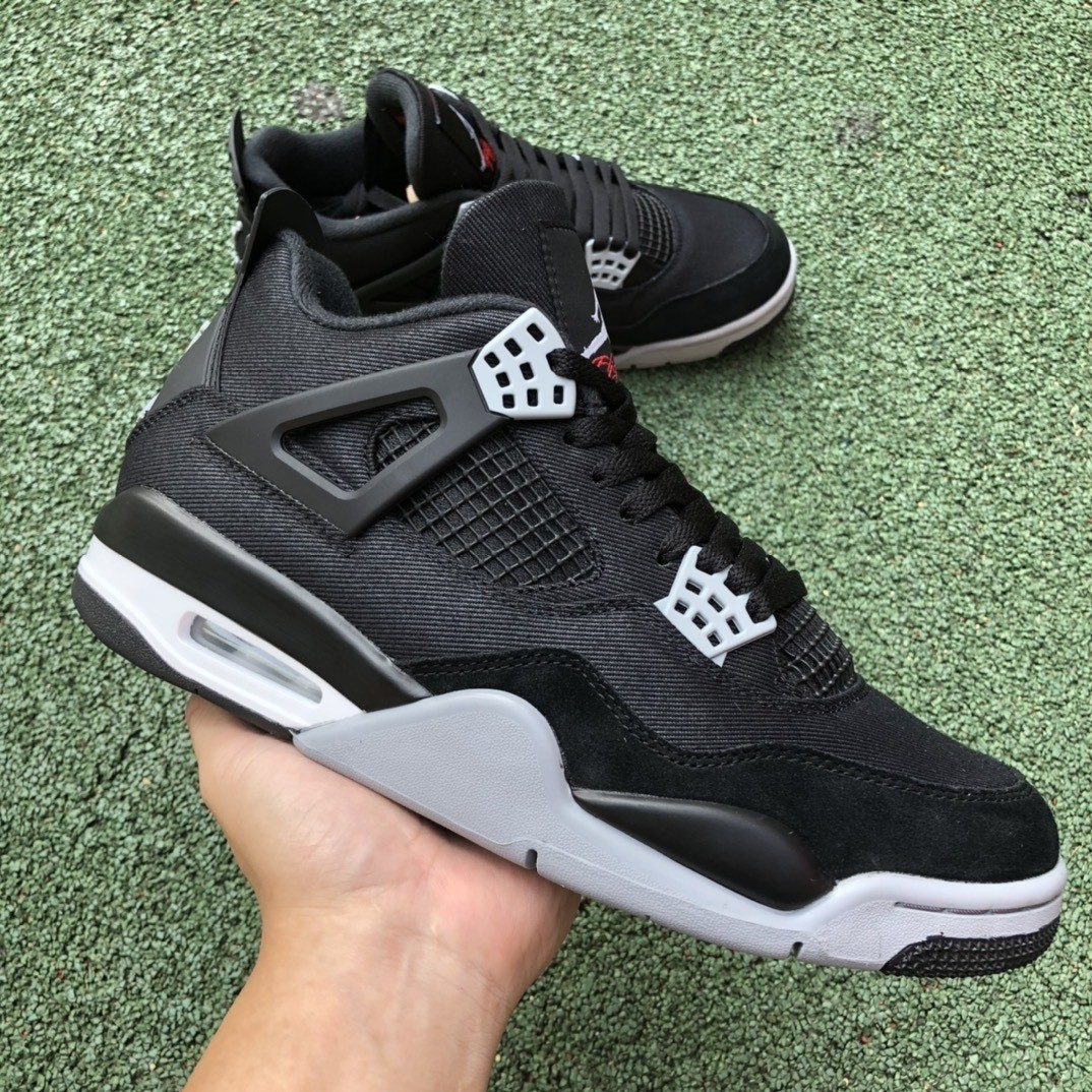 NK AJ4 Retro SE Black Canvas DH7138-006 Men's Size New