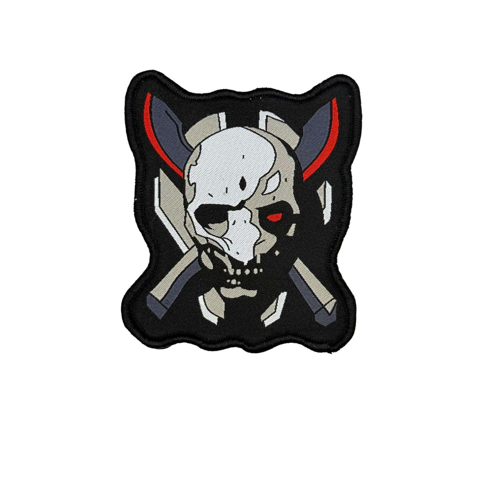 Legendary 3.5x2.5 Inch Skull Hook Fastener Loop Patch for Completion