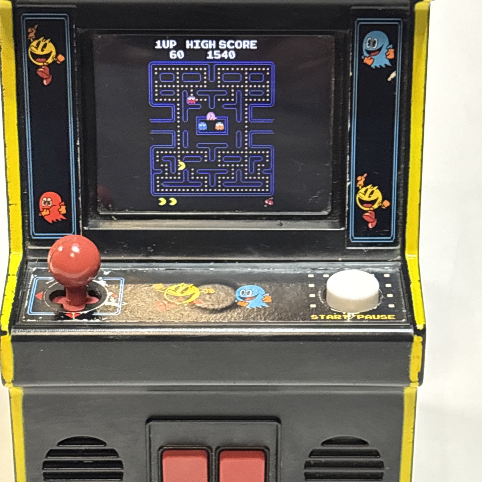 Pac-Man Mini Game Arcade Machine Handheld Classic Retro Replica - Tested Works