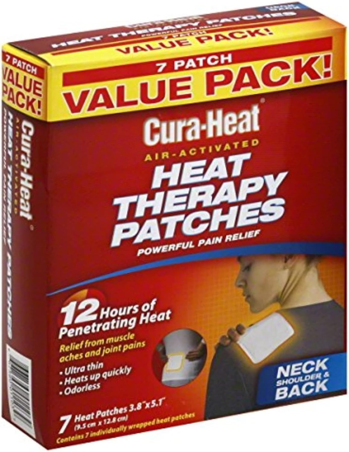 Cura-Heat Heat Therapy Patches 168 Pack "Expired"