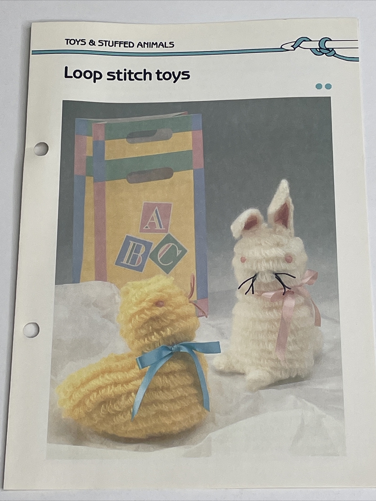Loop Stitch Toys Duck & Bunny Stuffed Toy Crochet Pattern Marshall Cavendish