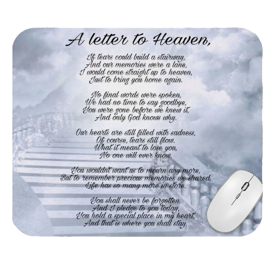 Letter To Heaven Computer Non Slip Custom Mouse Pad