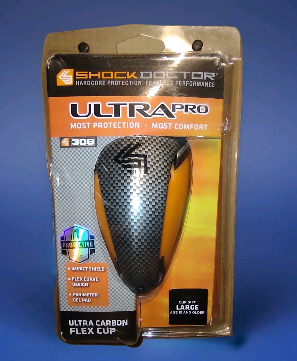 Shock Doctor Athletic Cup Ultra Pro Carbon Flex Impact; Size Large For Age 15+