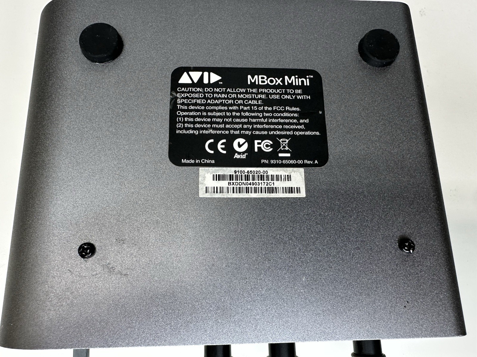 M-Audio Mbox Mini USB Audio Interface Untested No Power Cord AS-IS