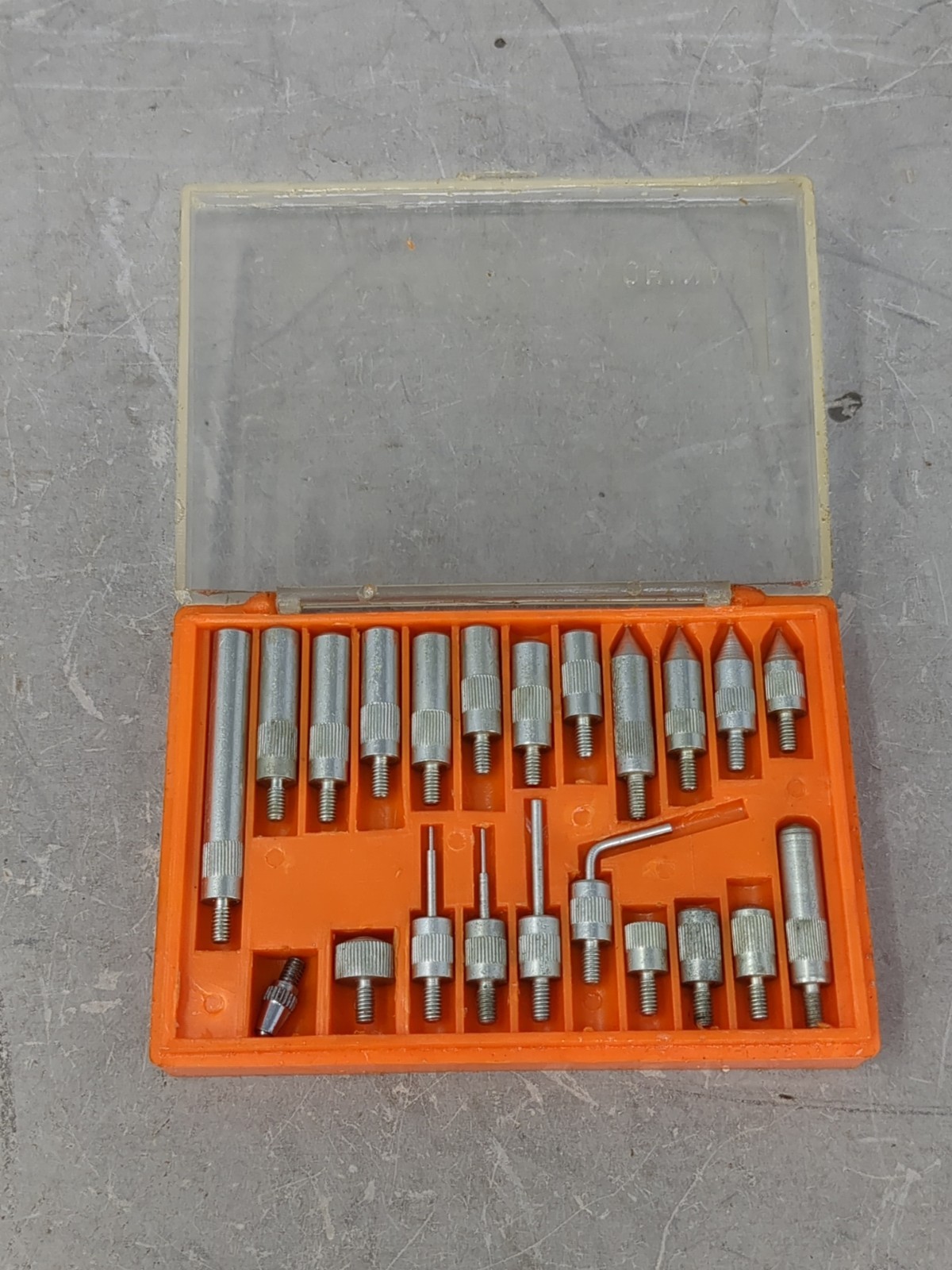 Dial Indicator Point Set 22pc Machinist Contact Probe Tips Threaded Case