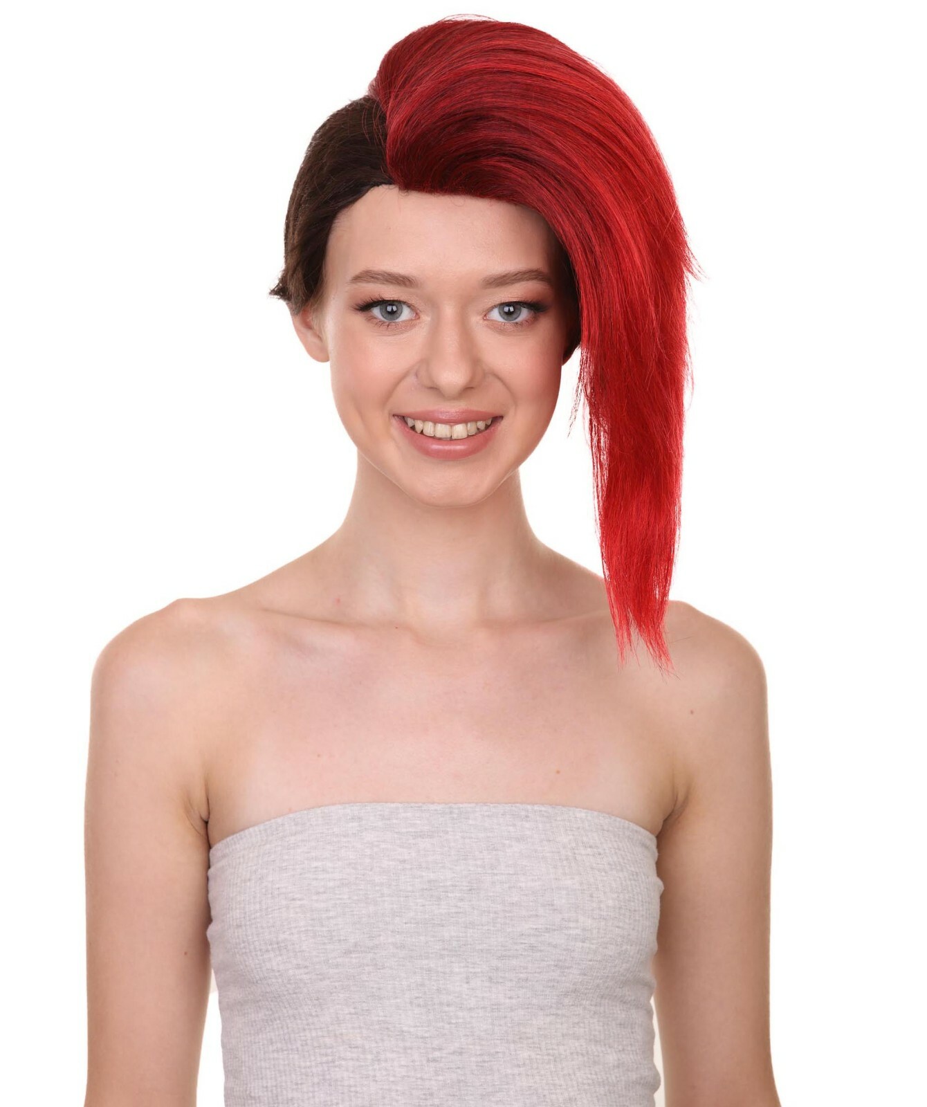 HPO Adult Women's 14" inch Length Video Game Valerie Punk Costume Wig HW-6930