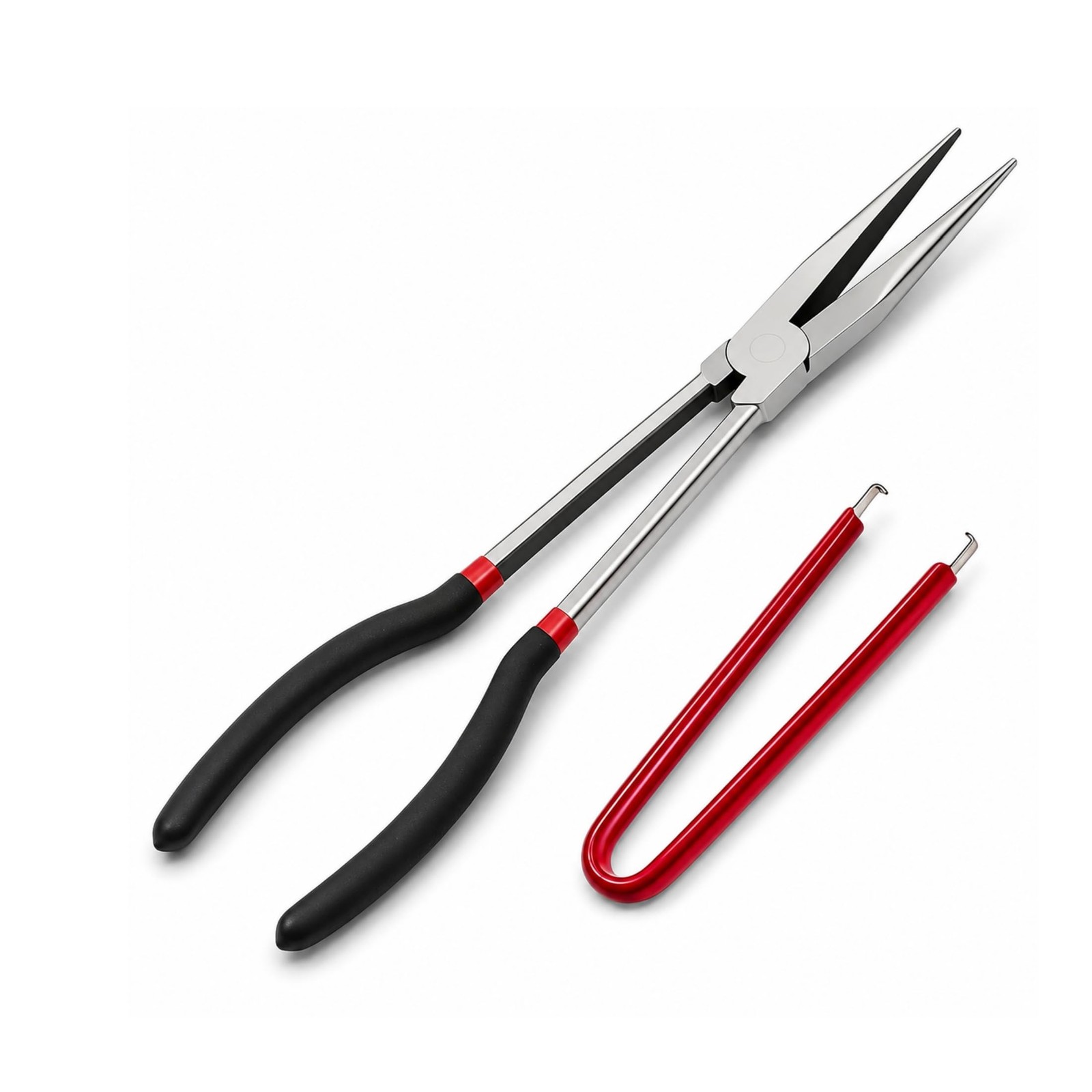 11inch Extra Long Needle Nose Pliers With Fuse Puller 50hrc Crv Steel Zerogap Pr
