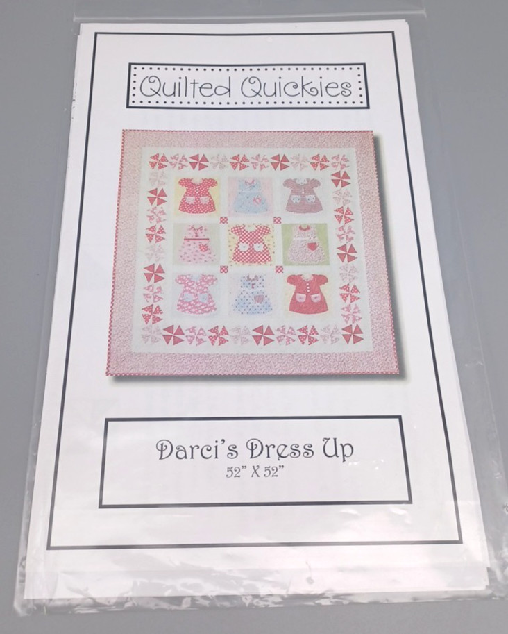 Quilted Quickies Darci's Dress Up One Quilt Pattern 52" x 52"