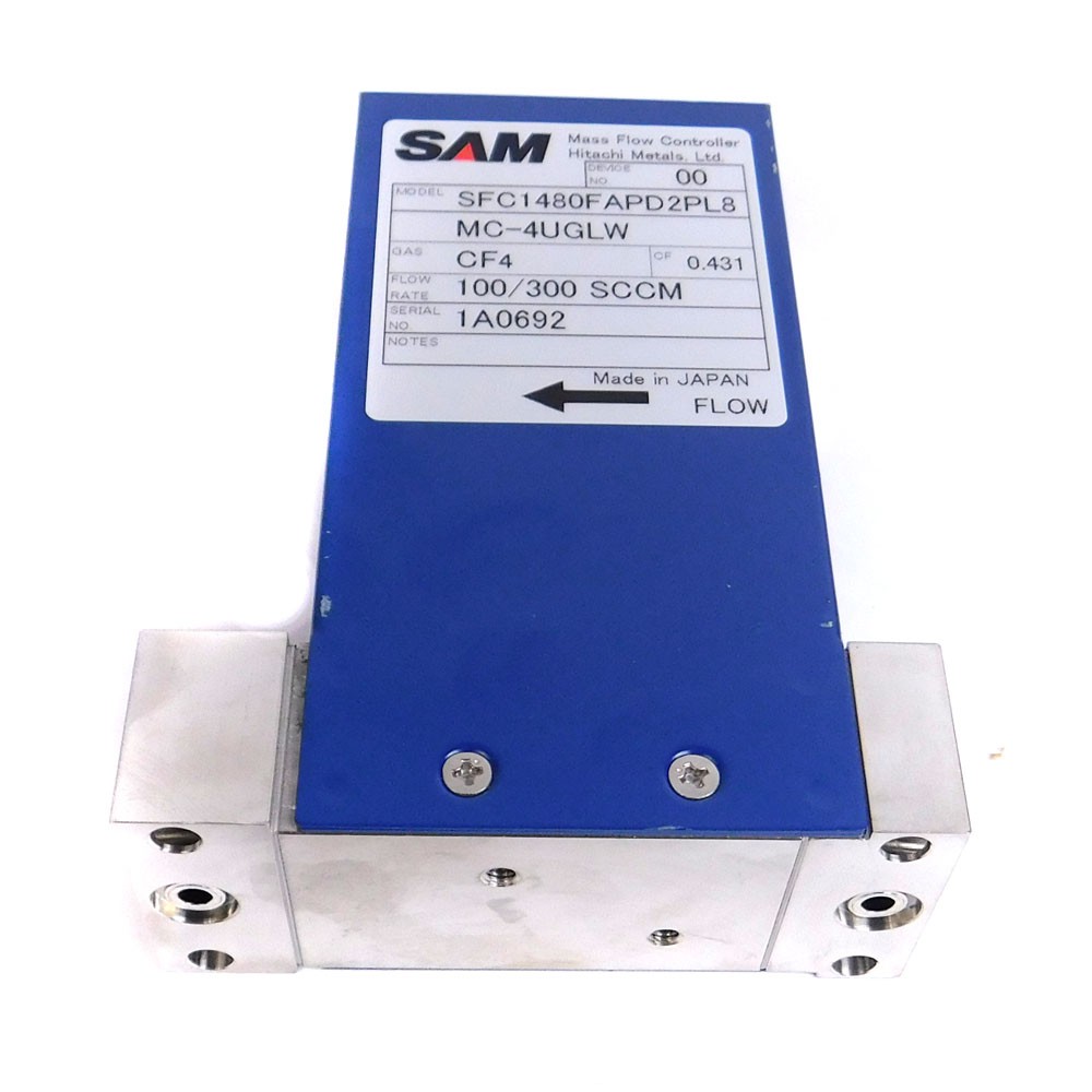 Sam Fantas SFC1480FAPD2PL8 Mass Flow Controller MFC CF4 100/300 SCCM MC-4UGLW