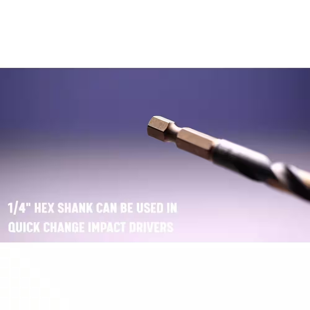 1/8 In. Quick Change Drill Bit with Hex Shank (12-Pieces)