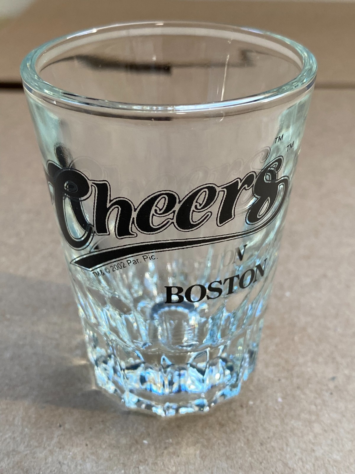 Cheers Boston Large Shotglass New In Excellent Condition