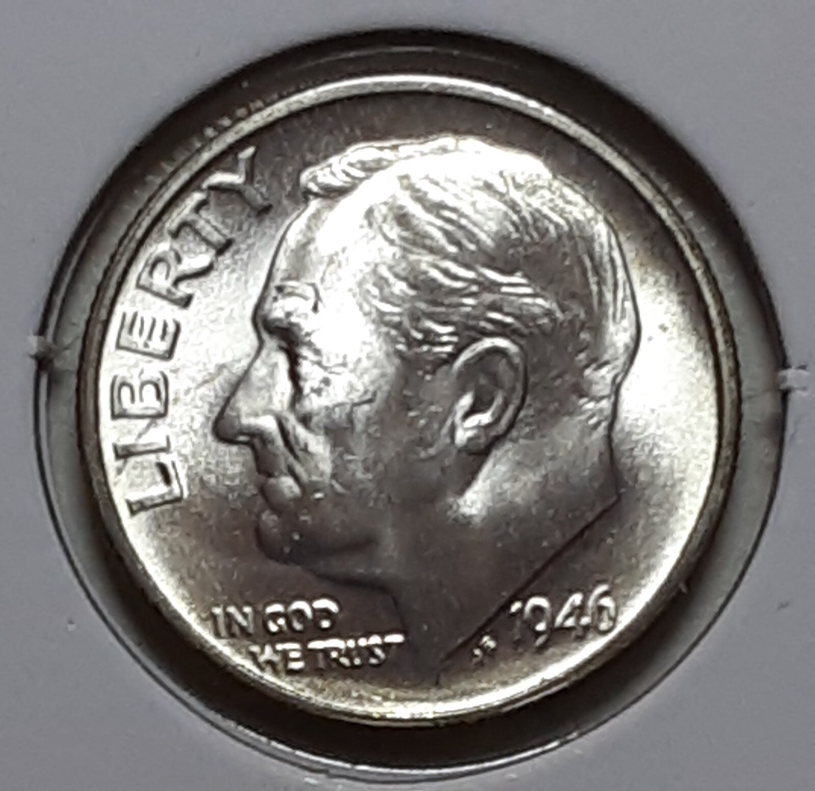 1946 Roosevelt Dime  D - BU - SILVER
