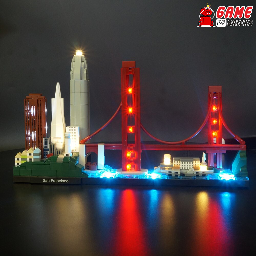 LED Light Kit for San Francisco - Compatible with LEGO® 21043 Set