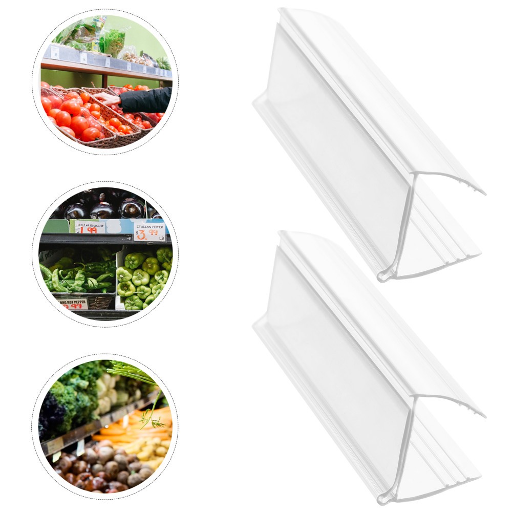 6Pcs Reusable Clear Price Label Holders Acrylic Sign Display Stands for Shops