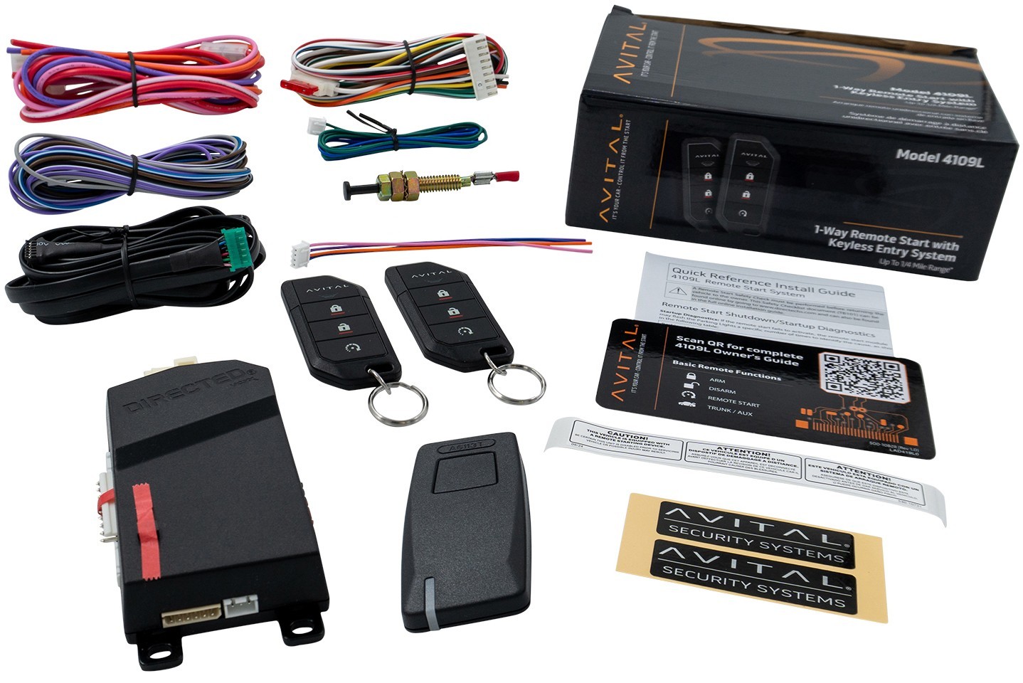 Avital 4109L 1-Way Vehicle Remote Start System with Keyless Entry