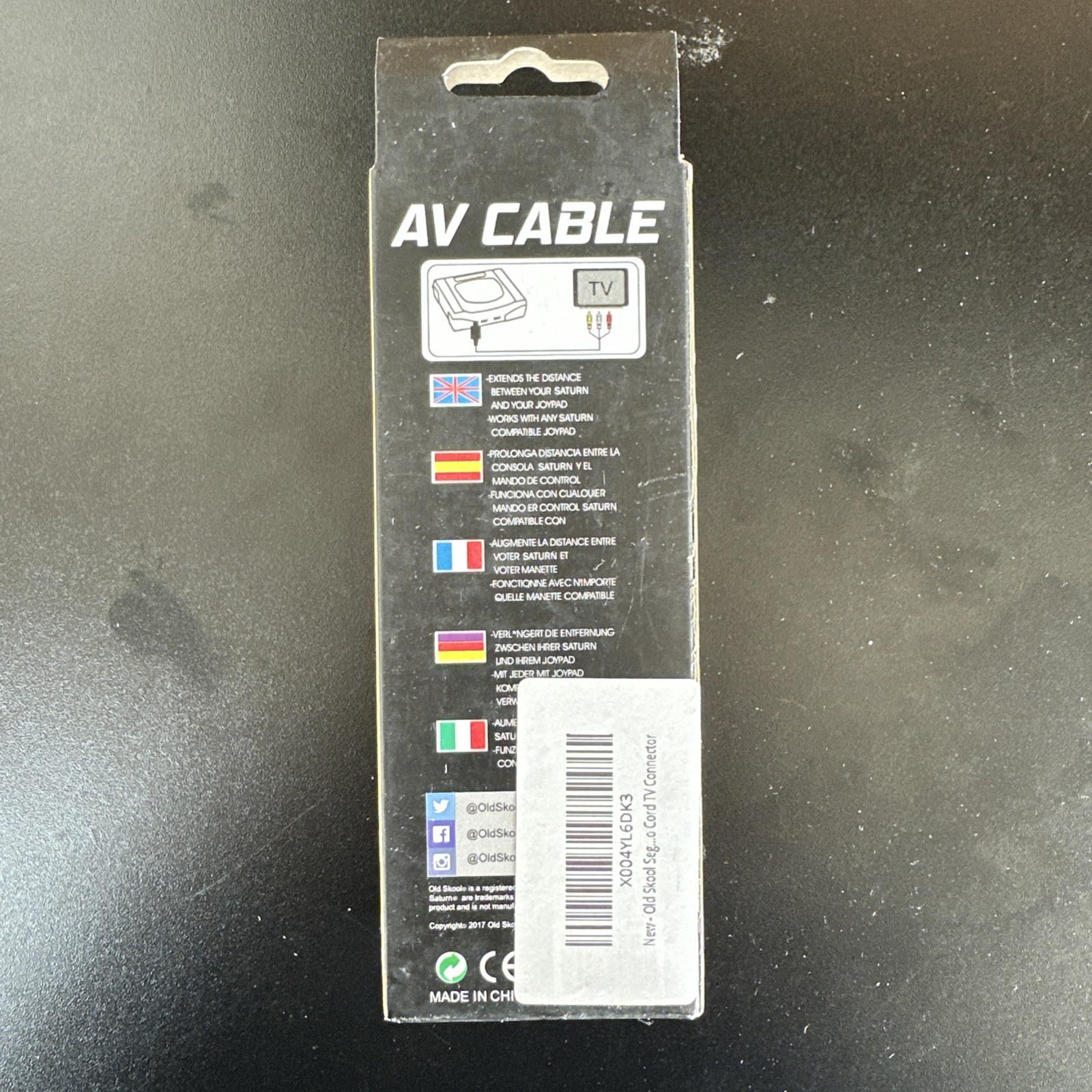 Sega Saturn - AV Cable (6' Cable) - Old Skool