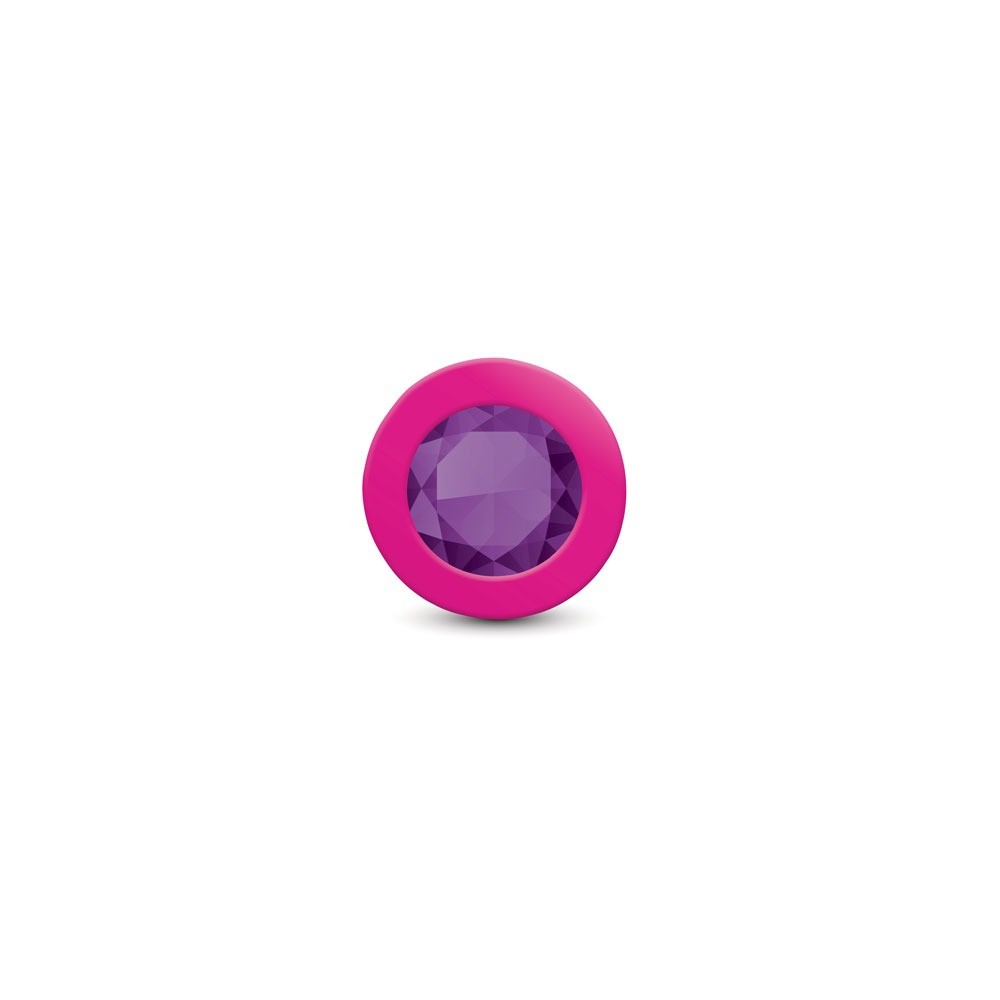Gemma Purple Gem Pink Silicone Plug - Small