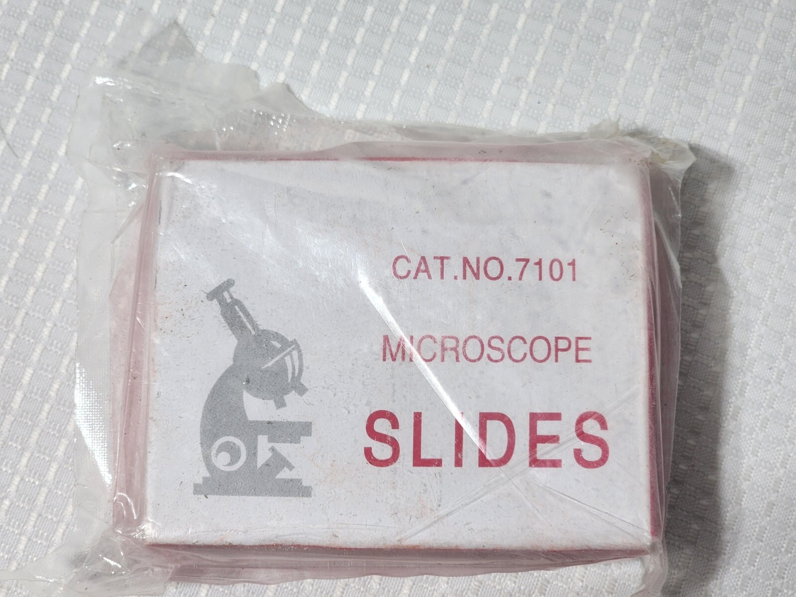Microscope Glass Slides Cat. No. 7101 1x3" Box of 50 with Cover Glass Sealed