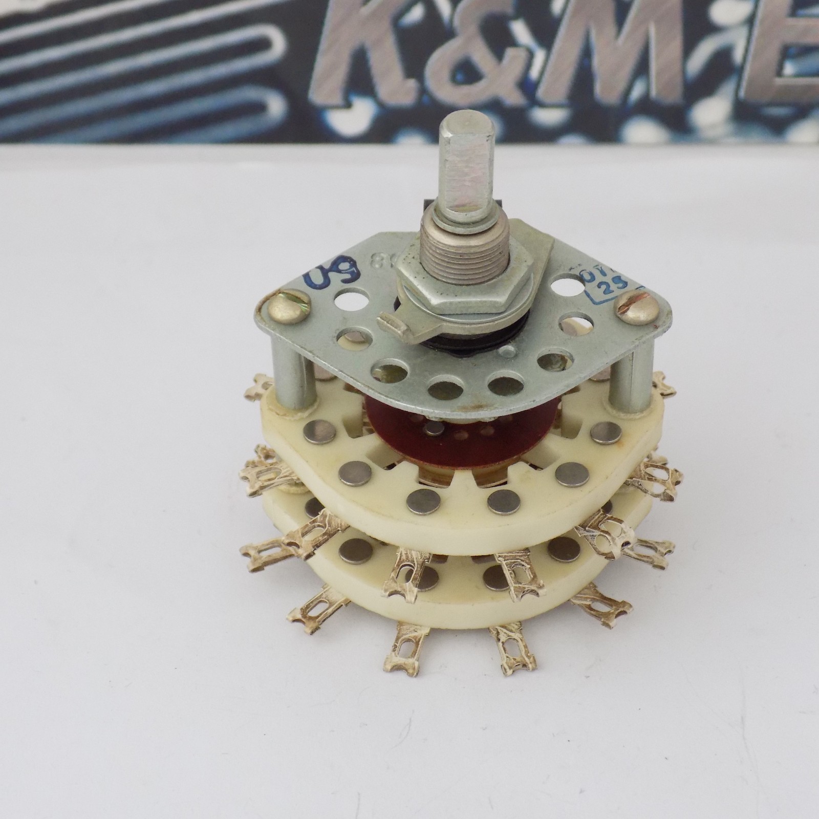 1х PGK-11P2N8A Rotary Switch 2 Deck 2 Pole 11 Pos - USSR NOS - ПКГ 11П2Н8А