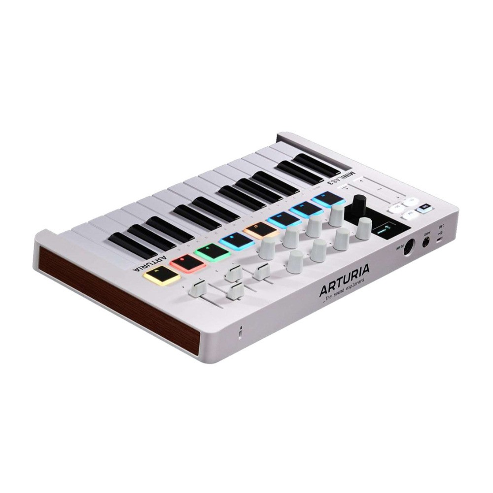 Arturia MiniLab 3 Mini Hybrid Keyboard Controller Creative Software (White)