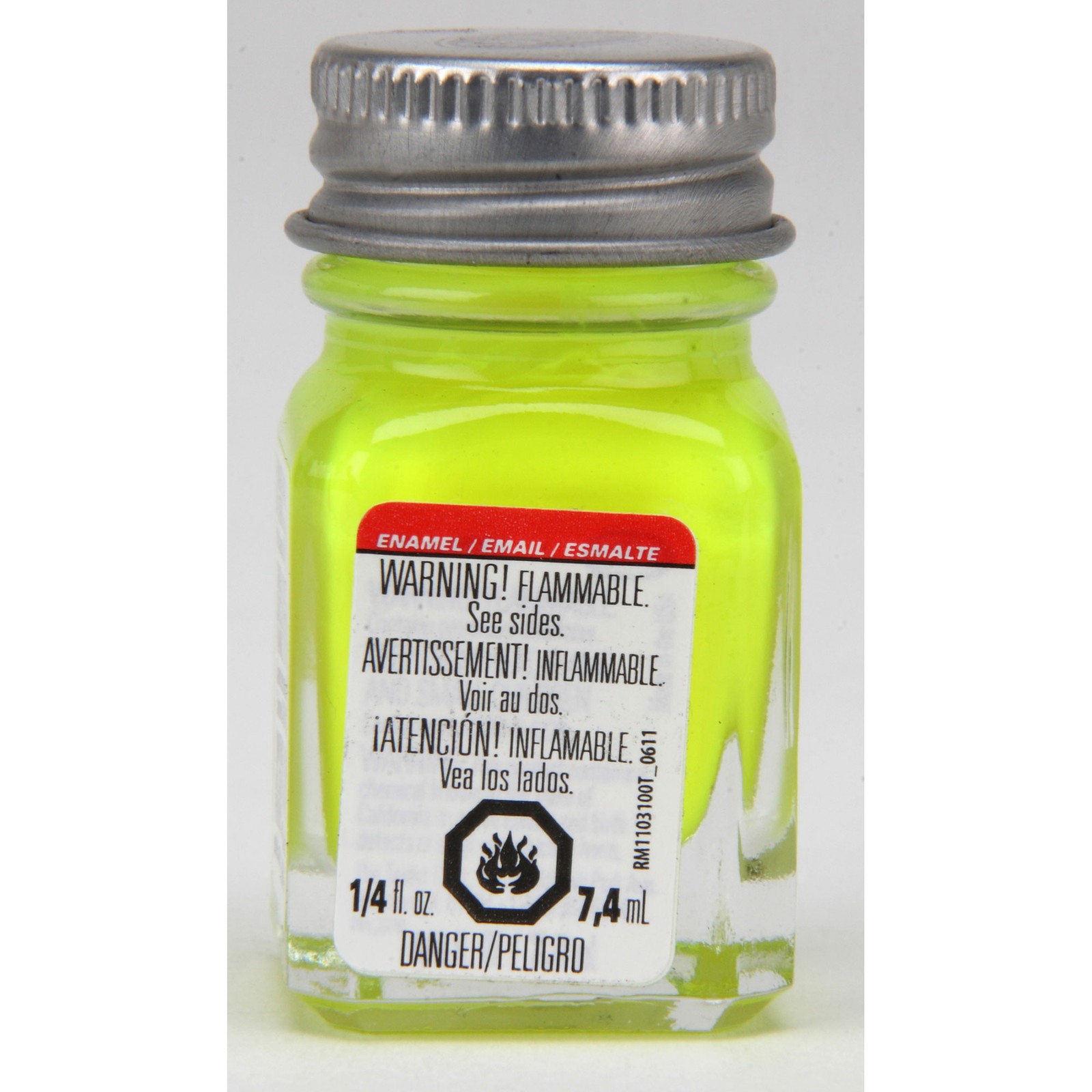 Testor Corp. Enamel 1/4oz Yellw Fluorescent TES1177TT Plastics Paint Enamels