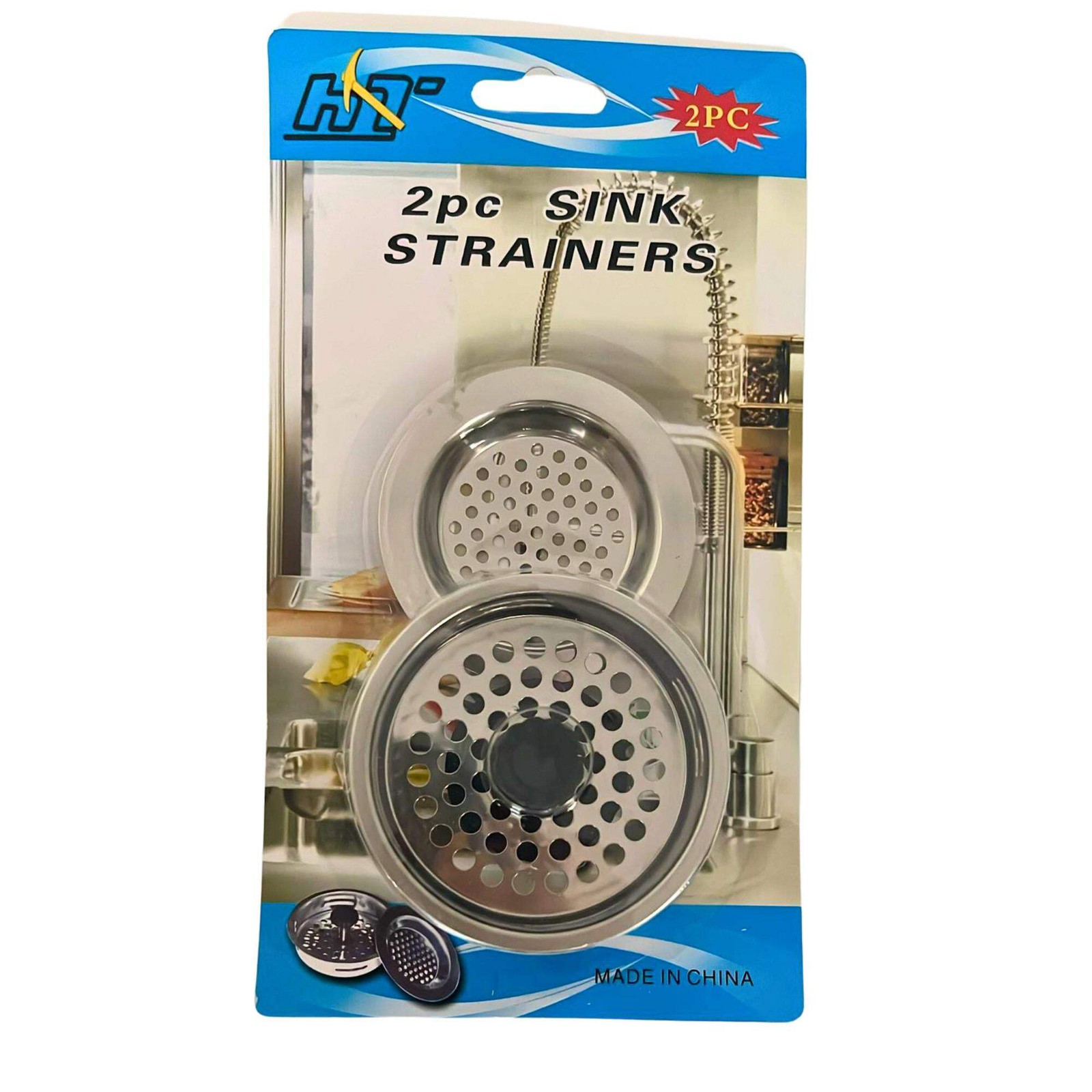 Stainless Steel Sink Strainers Drain Protectors: 2 Pack