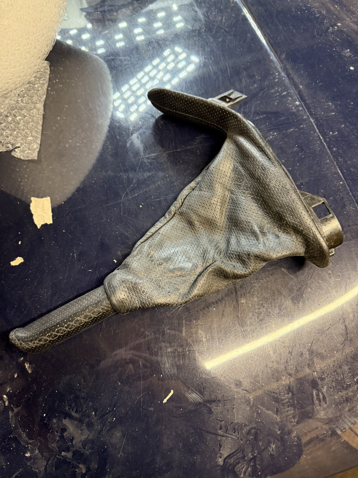 MG ZT / ROVER 75 Black Leather handbrake Gaiter. Part No: FJN100300 - Used