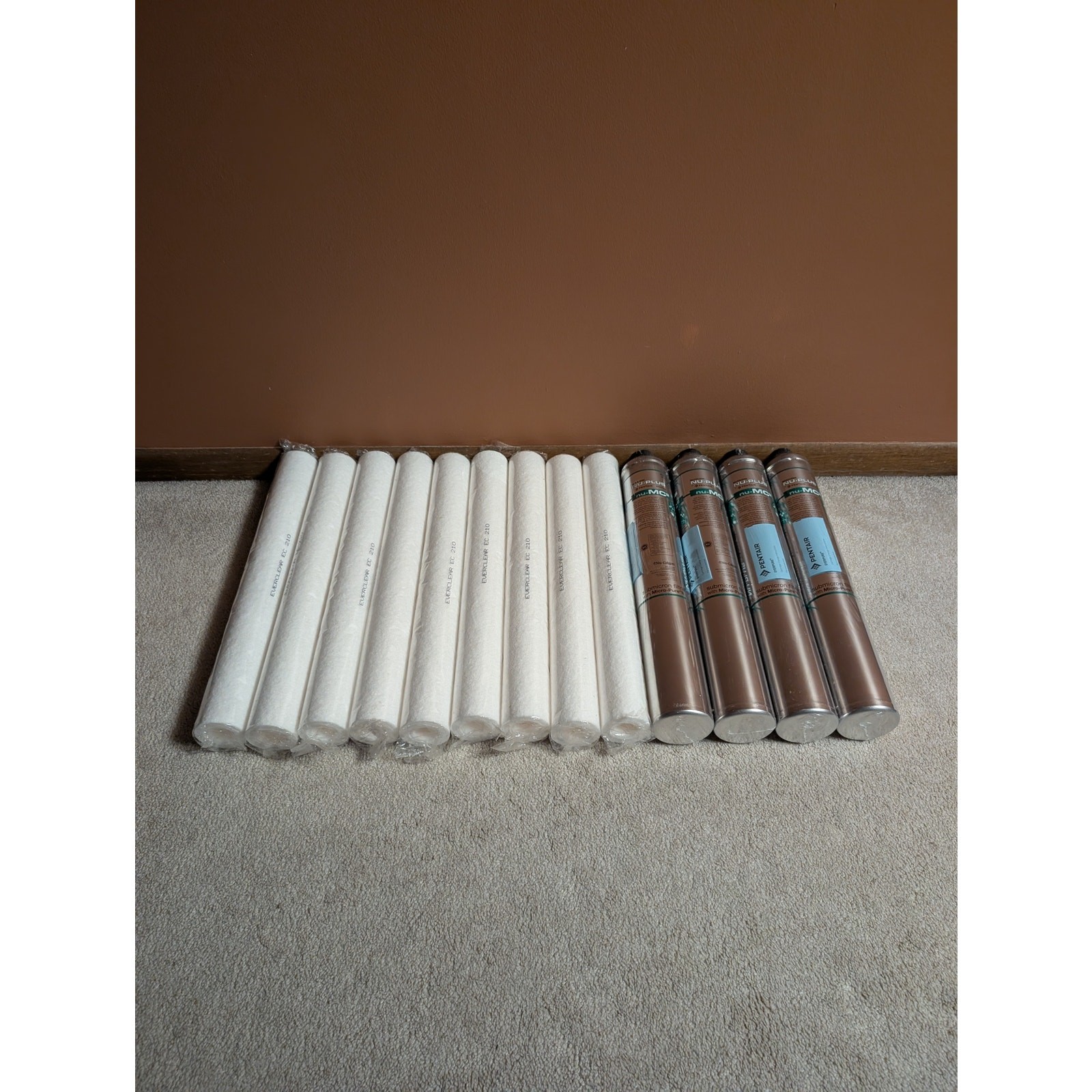 LOT: (4) Nu-Calgon Nu-Plus MC2 Filters 9612-55 4621-20 AND (9) Everclear Ec210