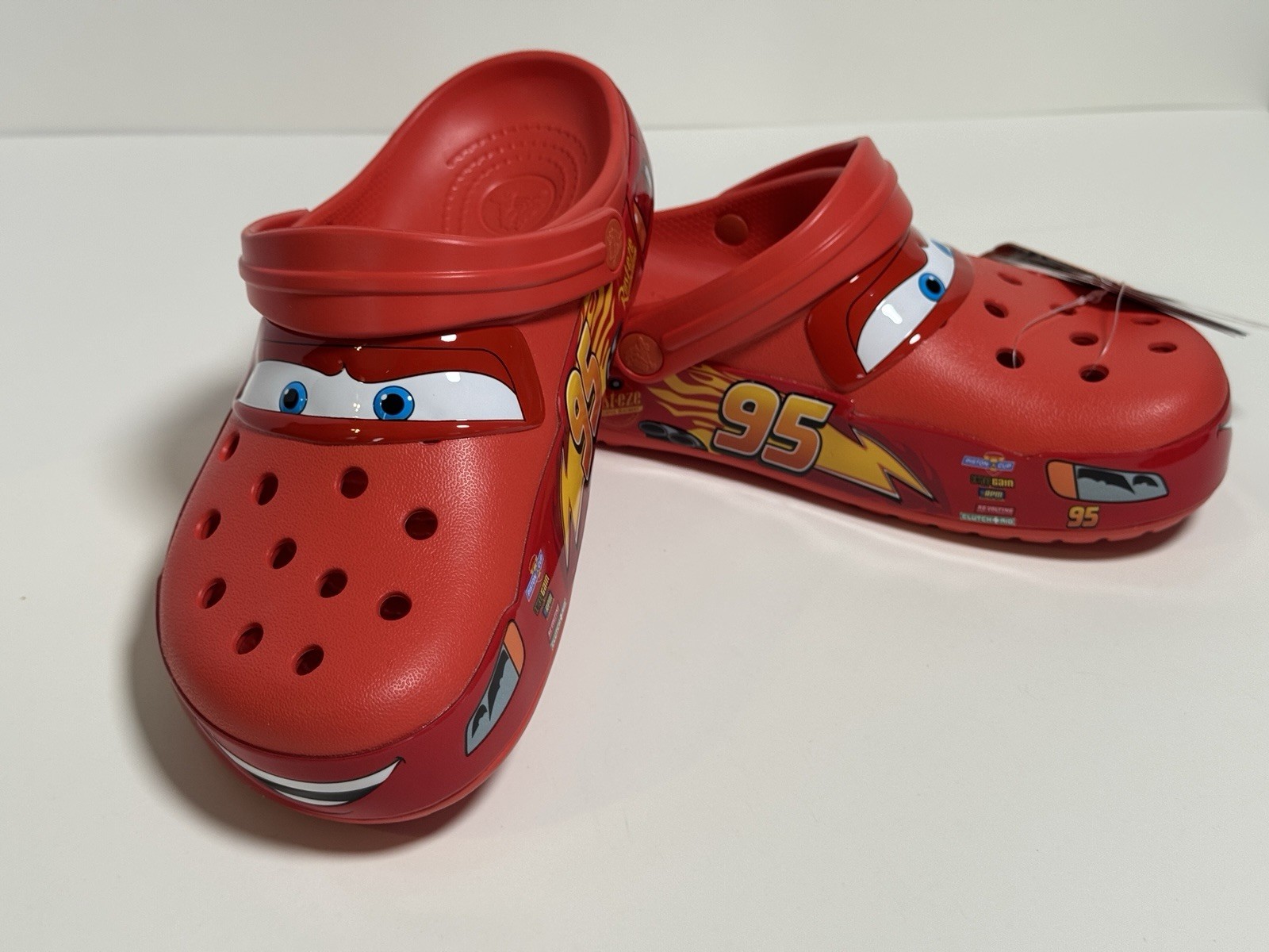 Crocs Adult Lightning McQueen Cars Clog Red Disney Pixar Sizes 4–13 Light-Up New