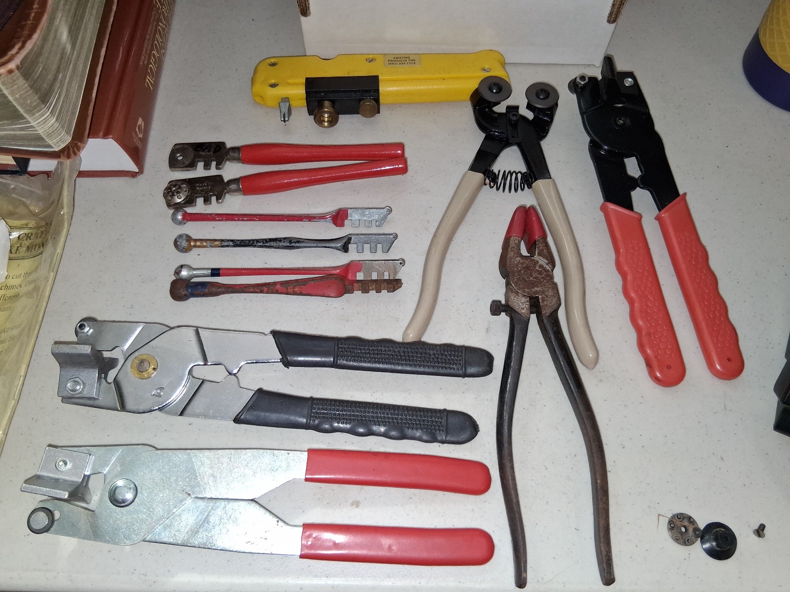 Glass Cutter Tool LOT Amazing pliers auto home