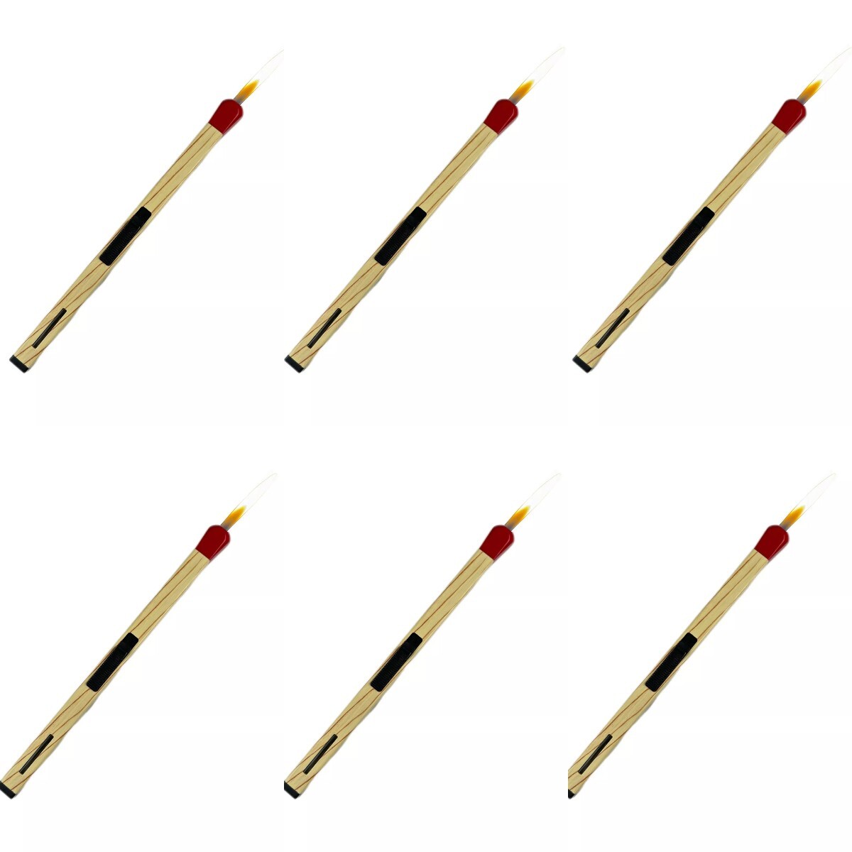 6 PACK 8" Match Stick Shaped Multipurpose Butane Lighter BBQ Candle lighter