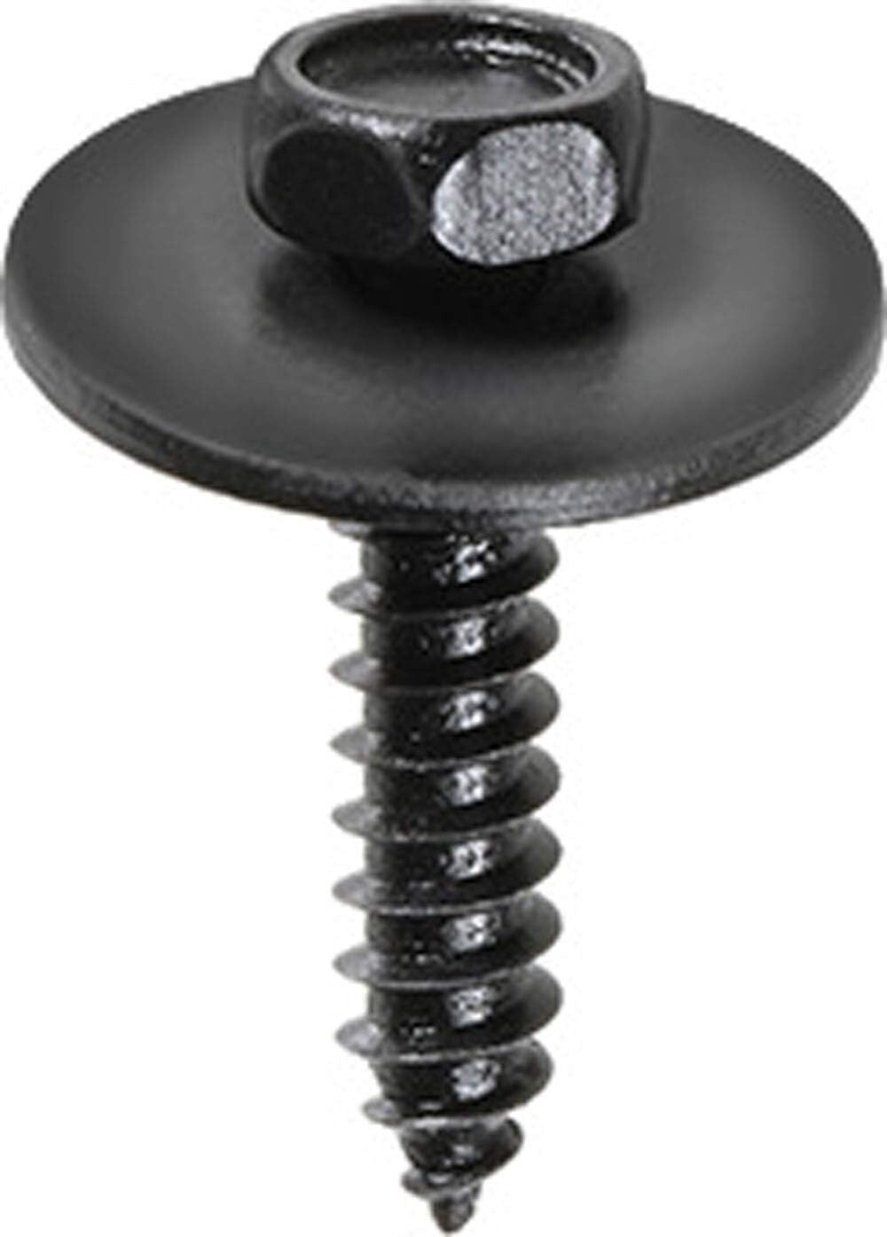 M4.2-1.41 X 20mm Hex Head Tapping Screw W/Loose 17mm OD Washer (25 Pieces)