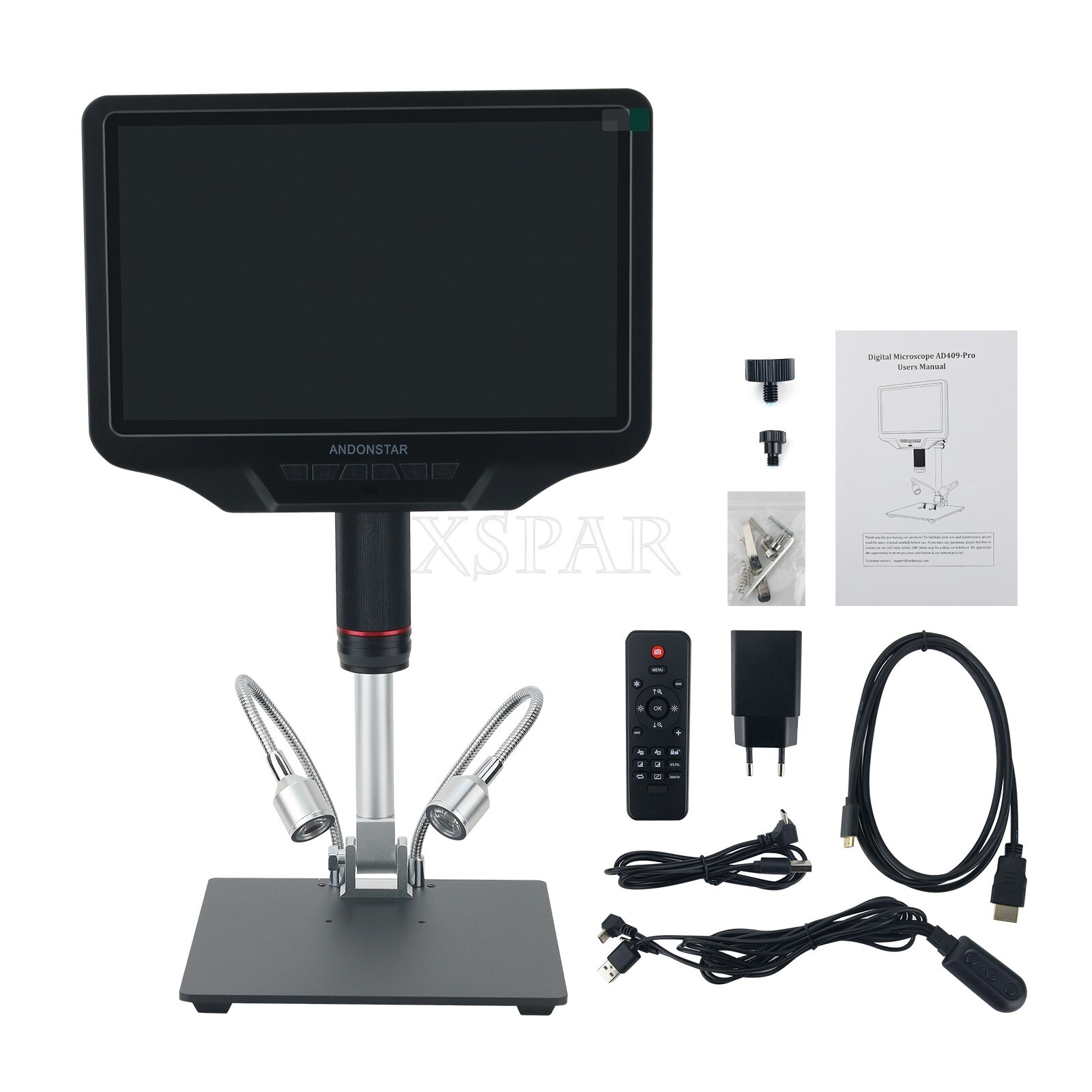 Andonstar AD409 PRO 4MP 300X HDMI WIFI Microscope 10.1" LCD for PCB Coin Antique