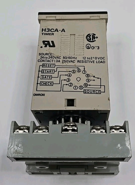 Omron H3CA-A Digital Timer Relay 11 pin With Relay Socket 27E892