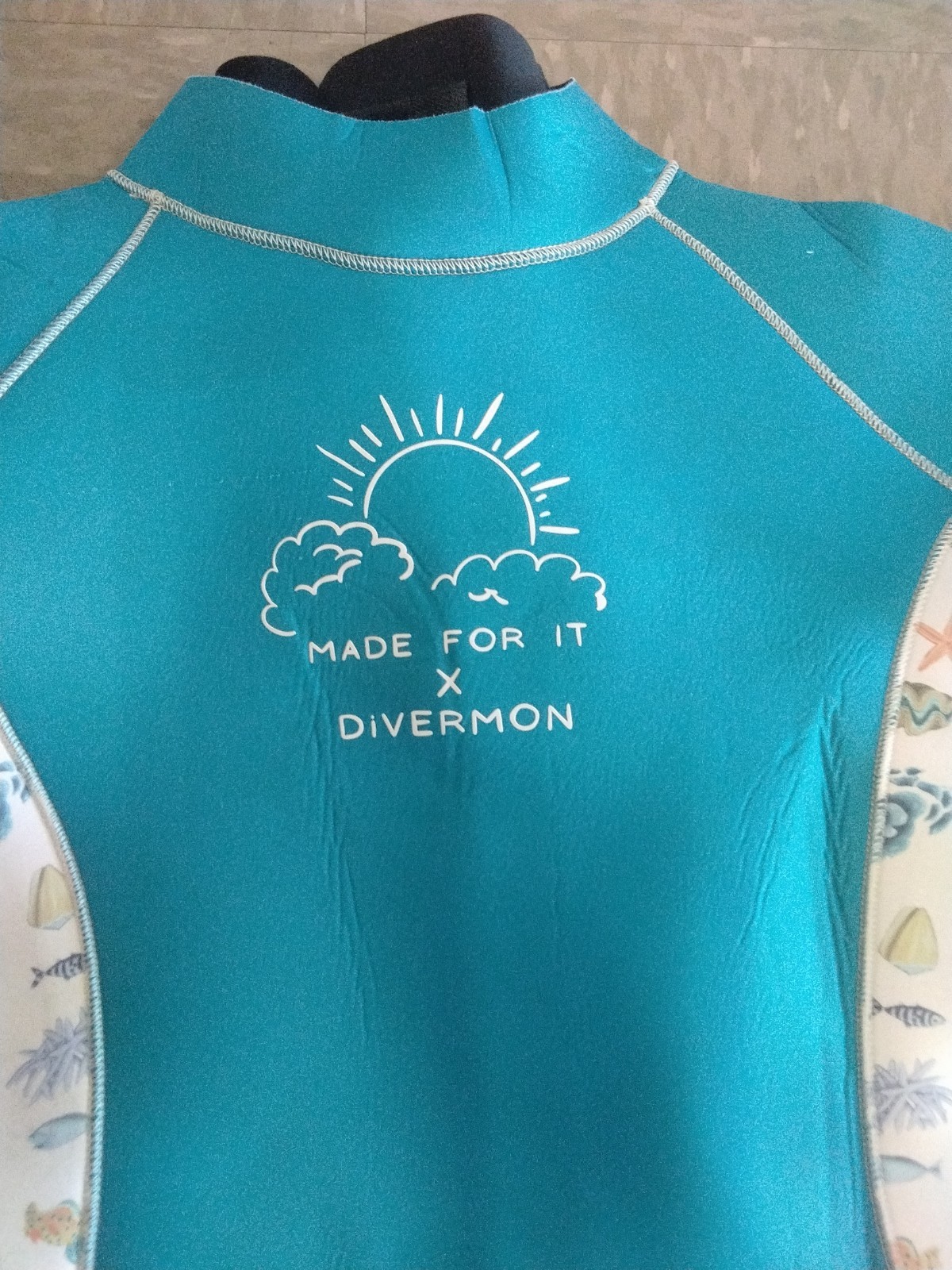 Divermon Teal Steamer 4mm Wetsuit