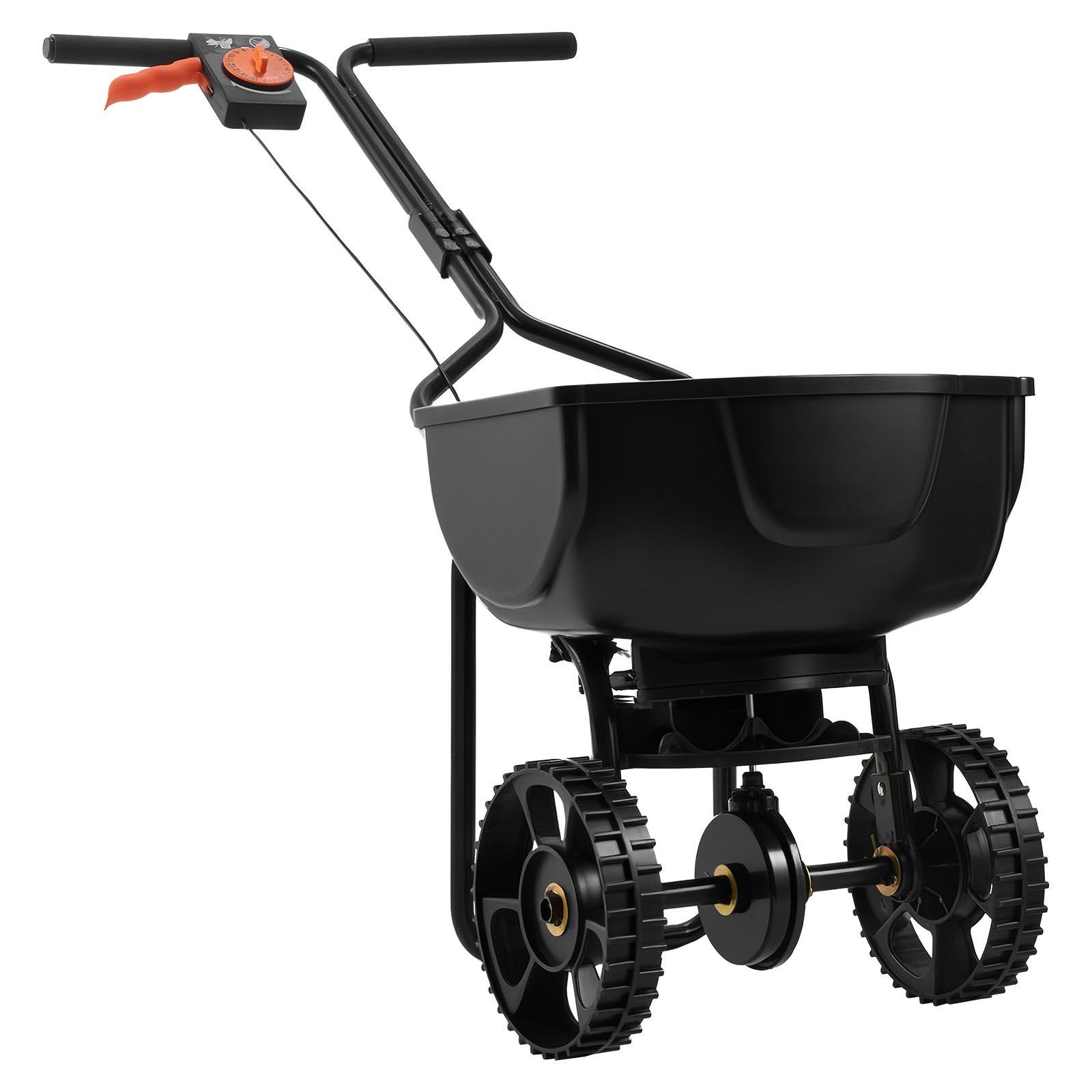 Walk-Behind Spreader, 9.8ft Spreading Width, Push Broadcast Spreader