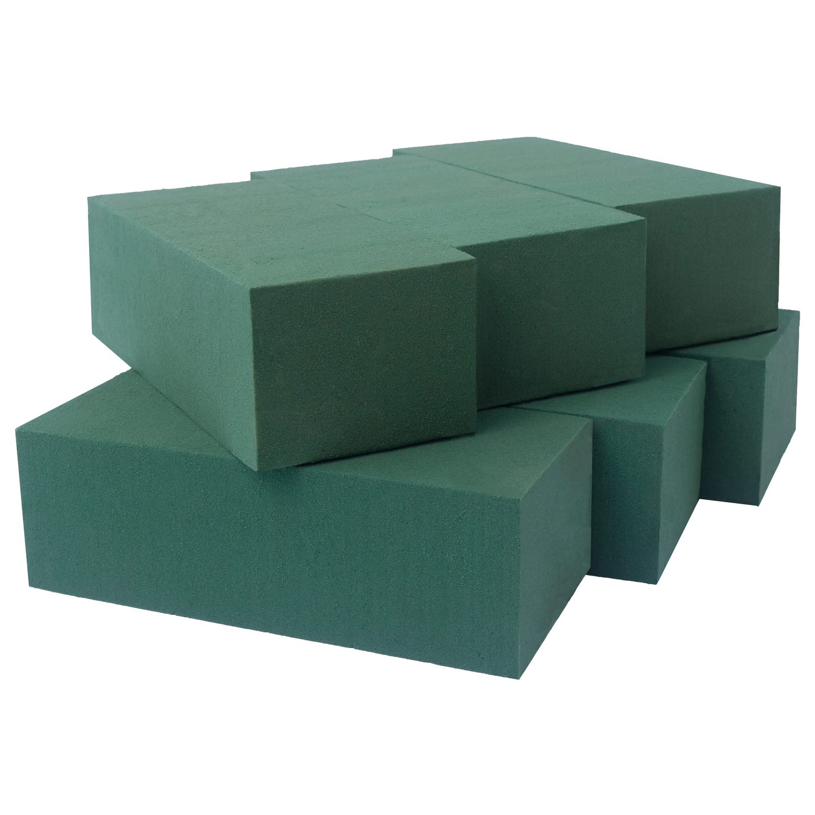 Pack of 6, Dry and Wet Floral Foam Blocks for Fresh and Artificial Flowers, E...