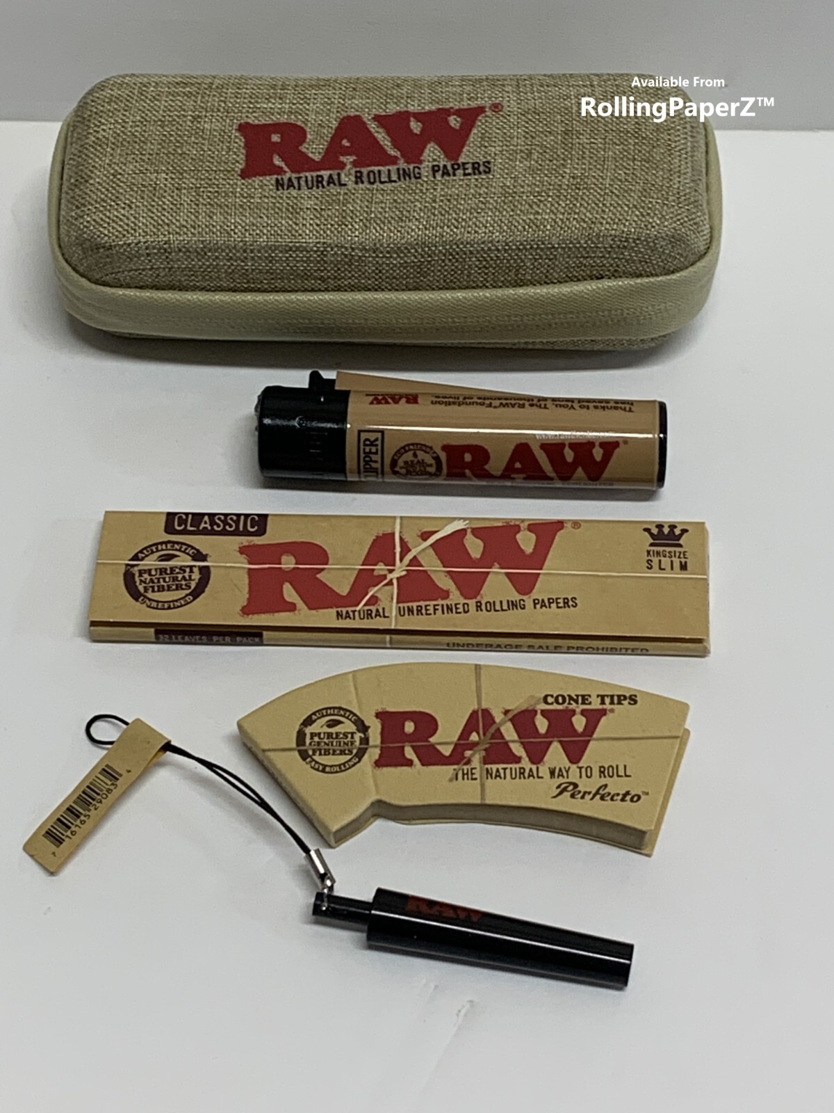 On the Go RAW CONE CREATOR KIT with travel Cone Wallet, Papers, tips, lighter