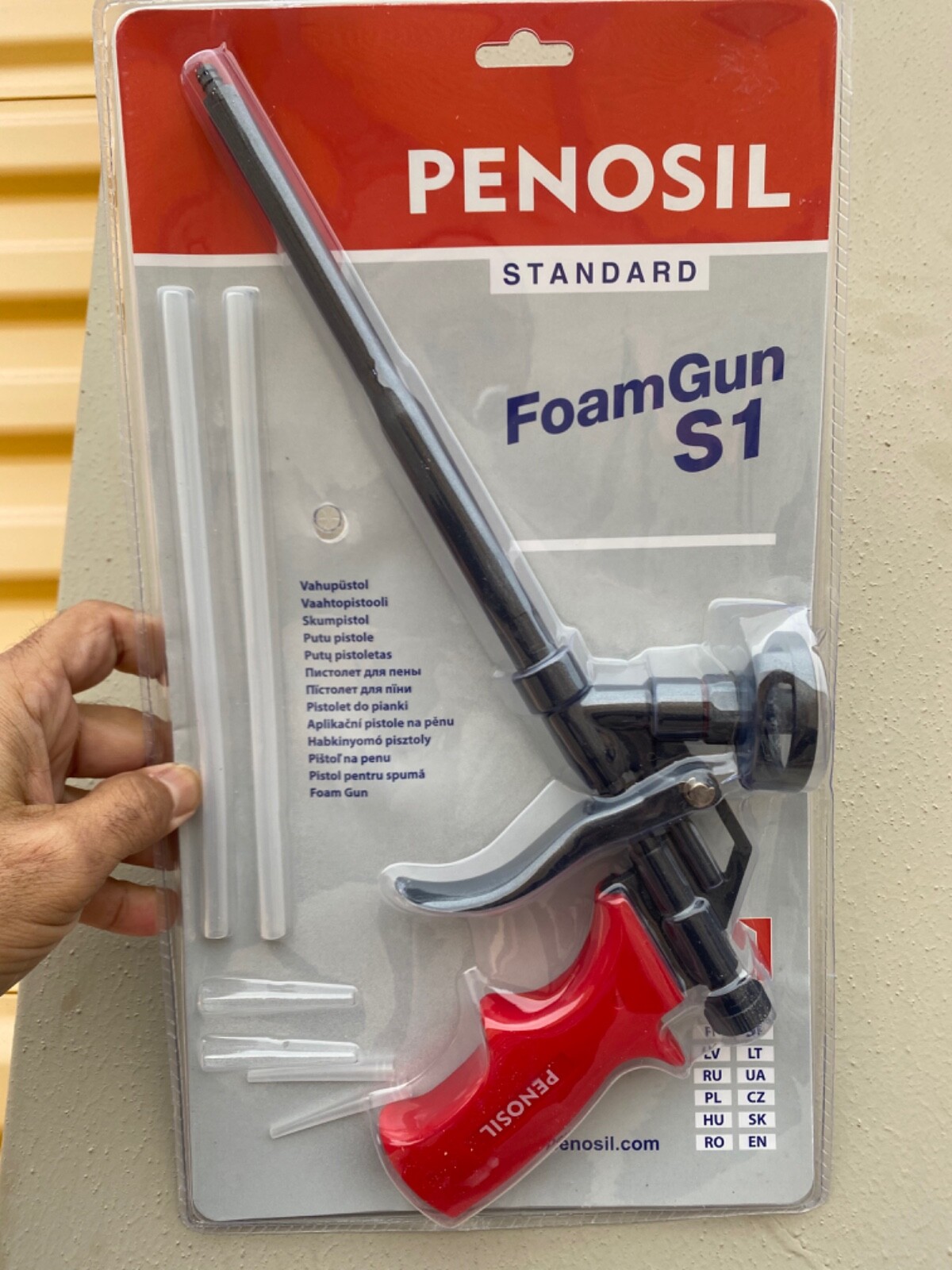 230 - PENOSIL PU Polyurethane foam gun applicator S1 metal professional