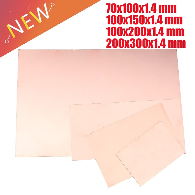 PCB Copper Clad Laminate One Single Side Plate CCL 7x10 10x15 10x20 20x30